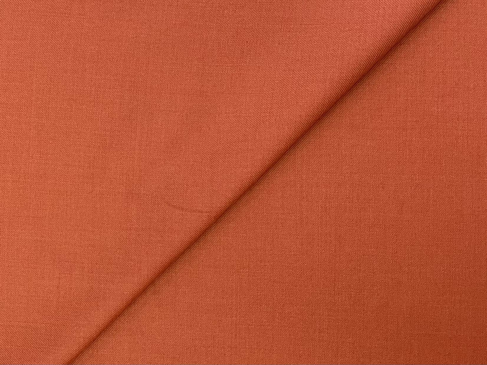 100% Wool Gabardine in Rust