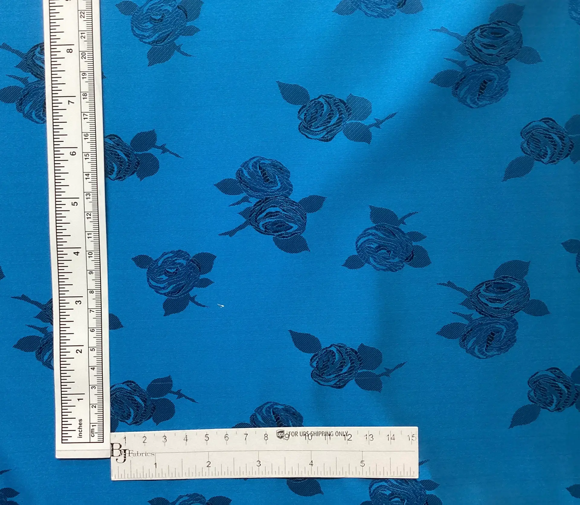 Silk Jacquard in Turquoise