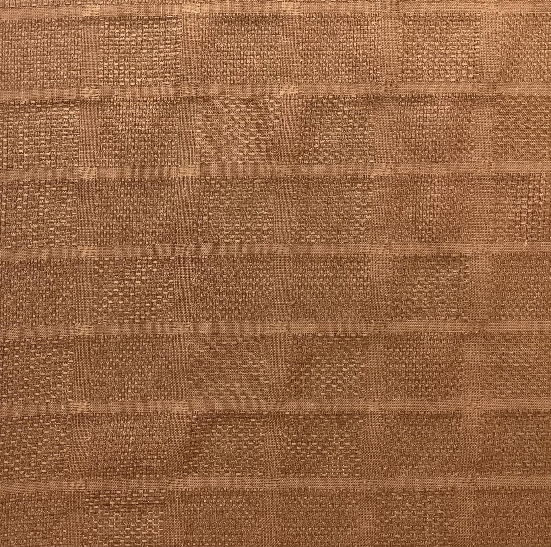 Made in Italy Pure Silk Mini Check Pattern Jacquard in Chocolate