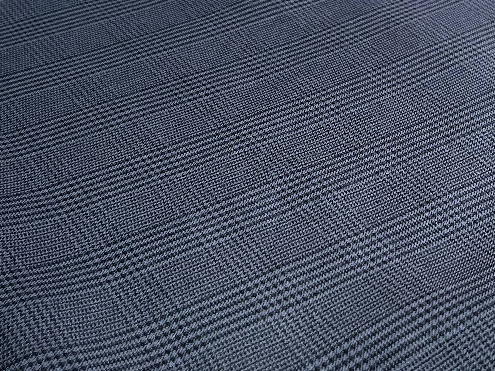 Italian Silk Glen Plaid in Navy/Black