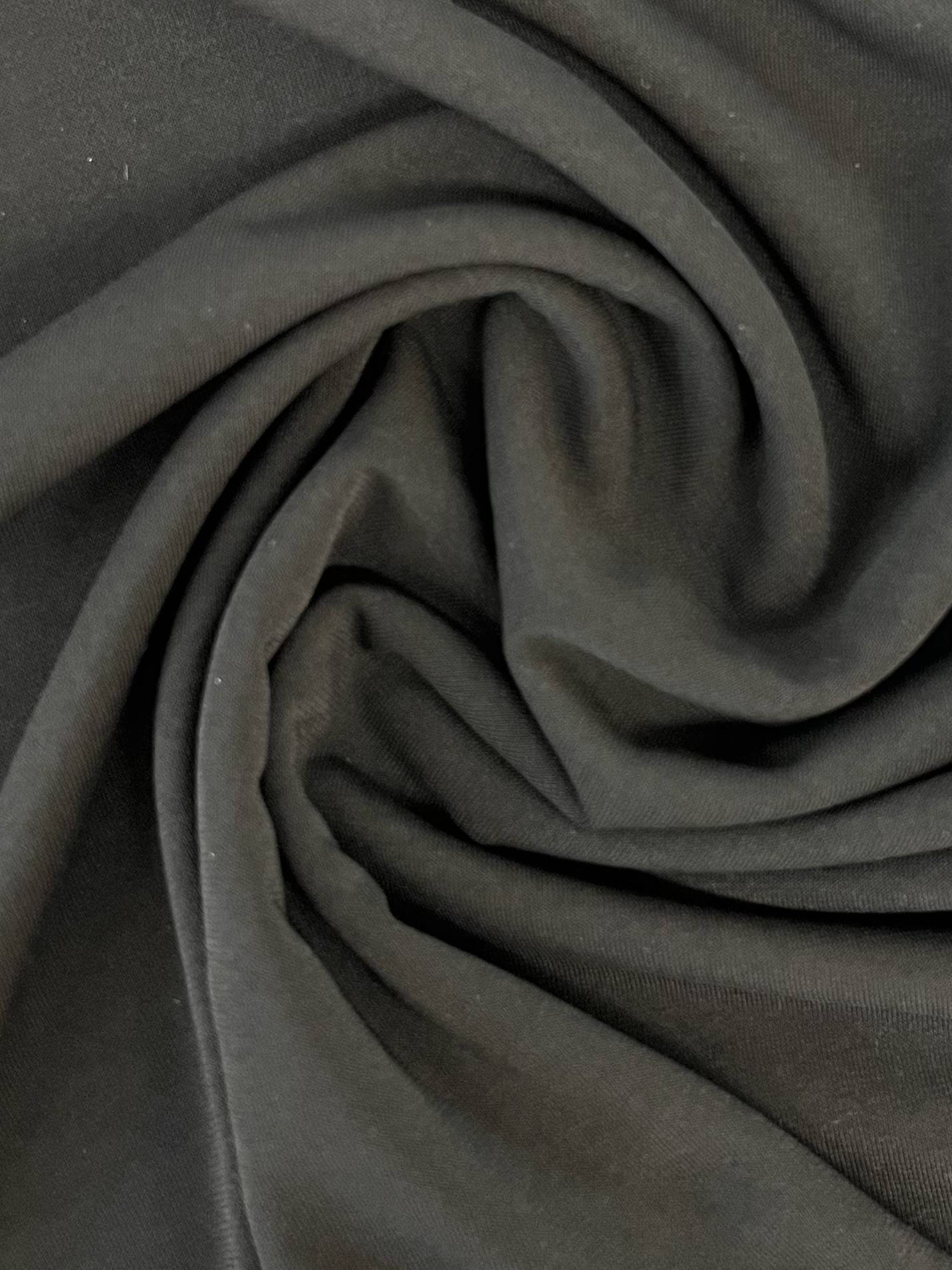 Rayon Matte Jersey in Jet