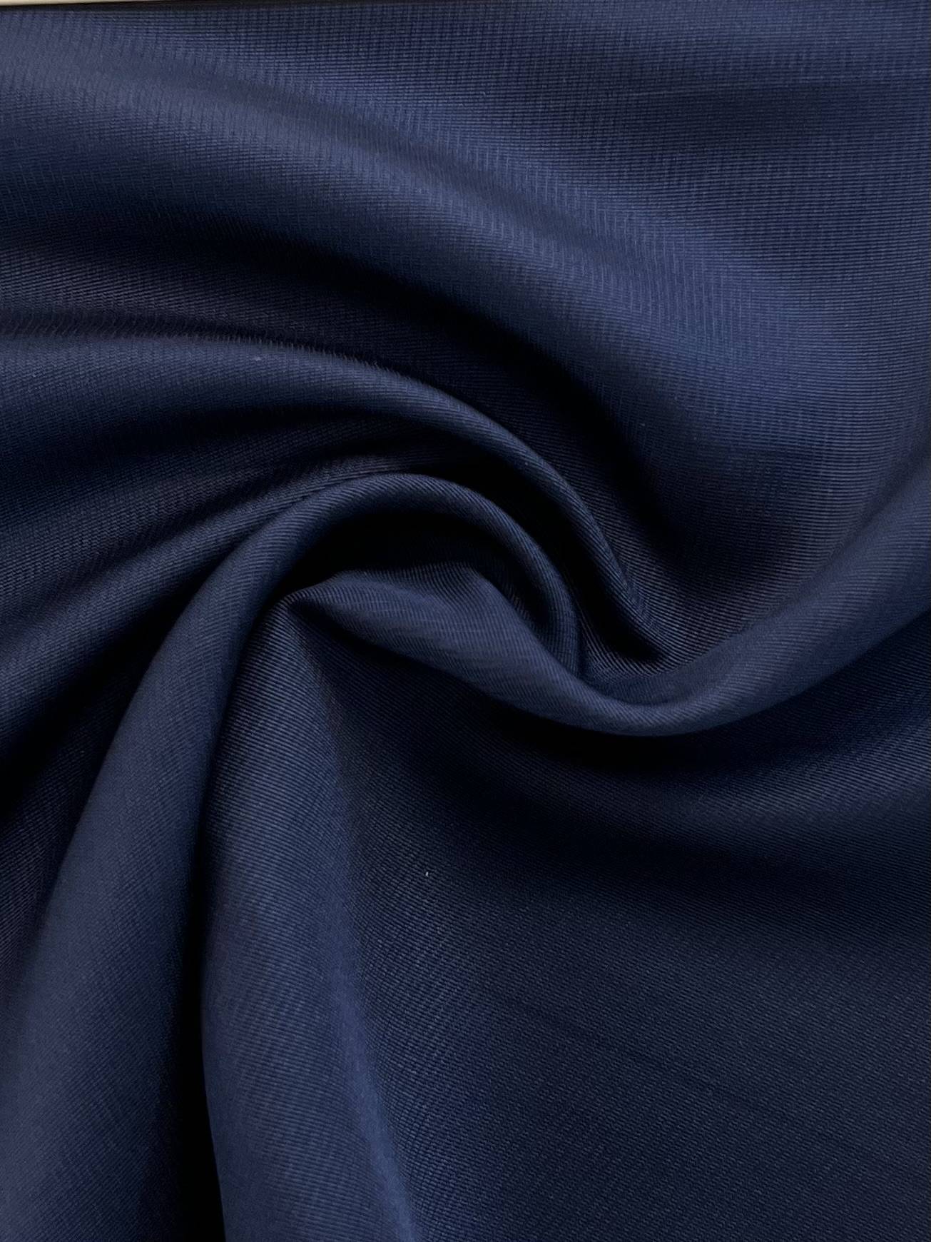 Pure Silk Twill in Light navy