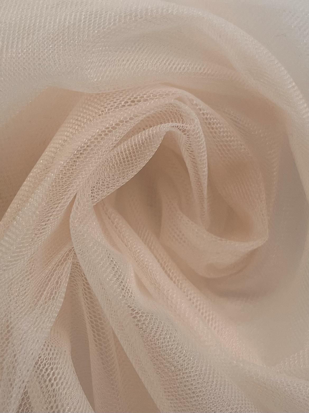 Fine Nylon Tulle in Creamsicle