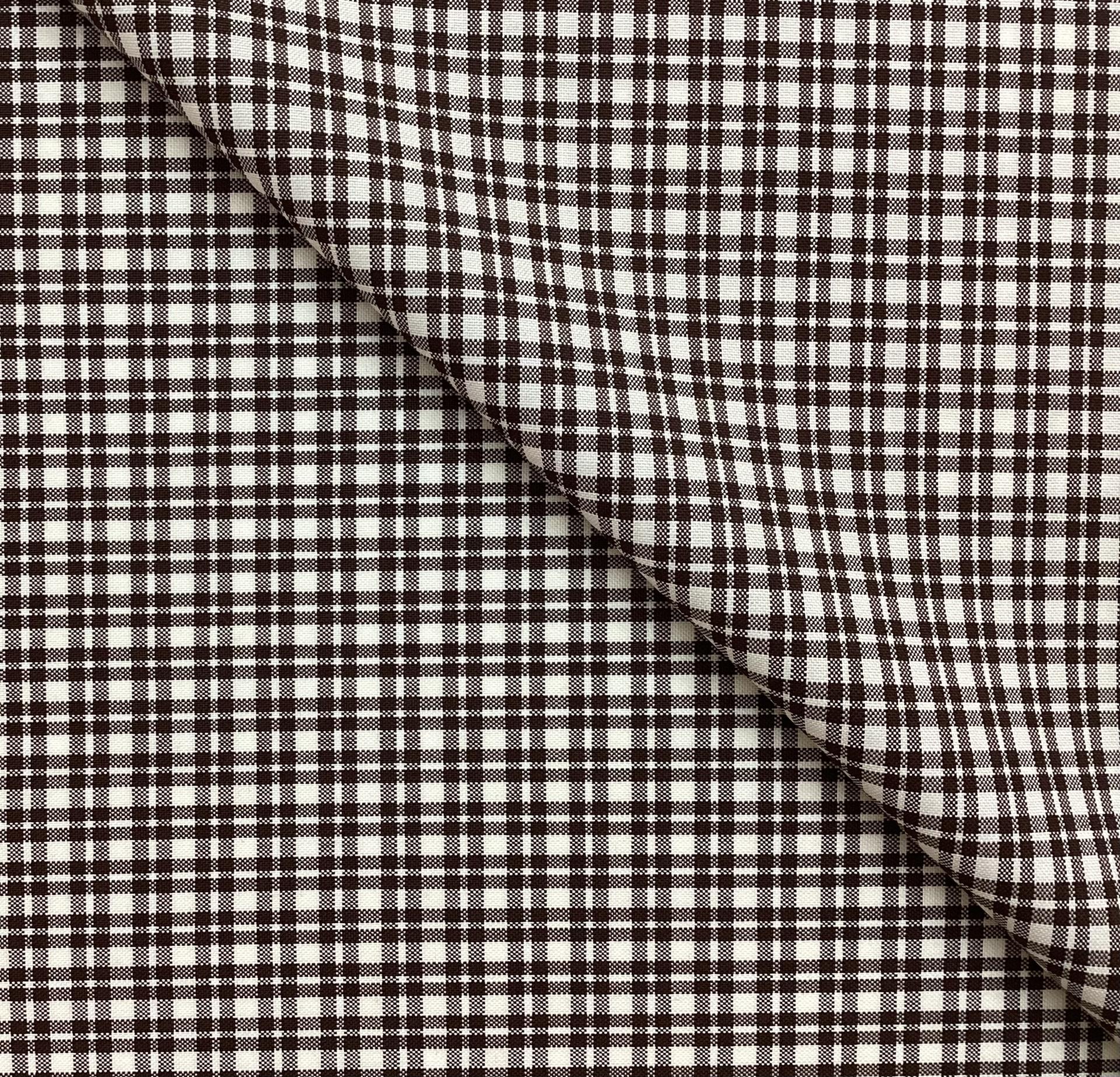 Italian Loro Piana Wool Super 150's in Brown White