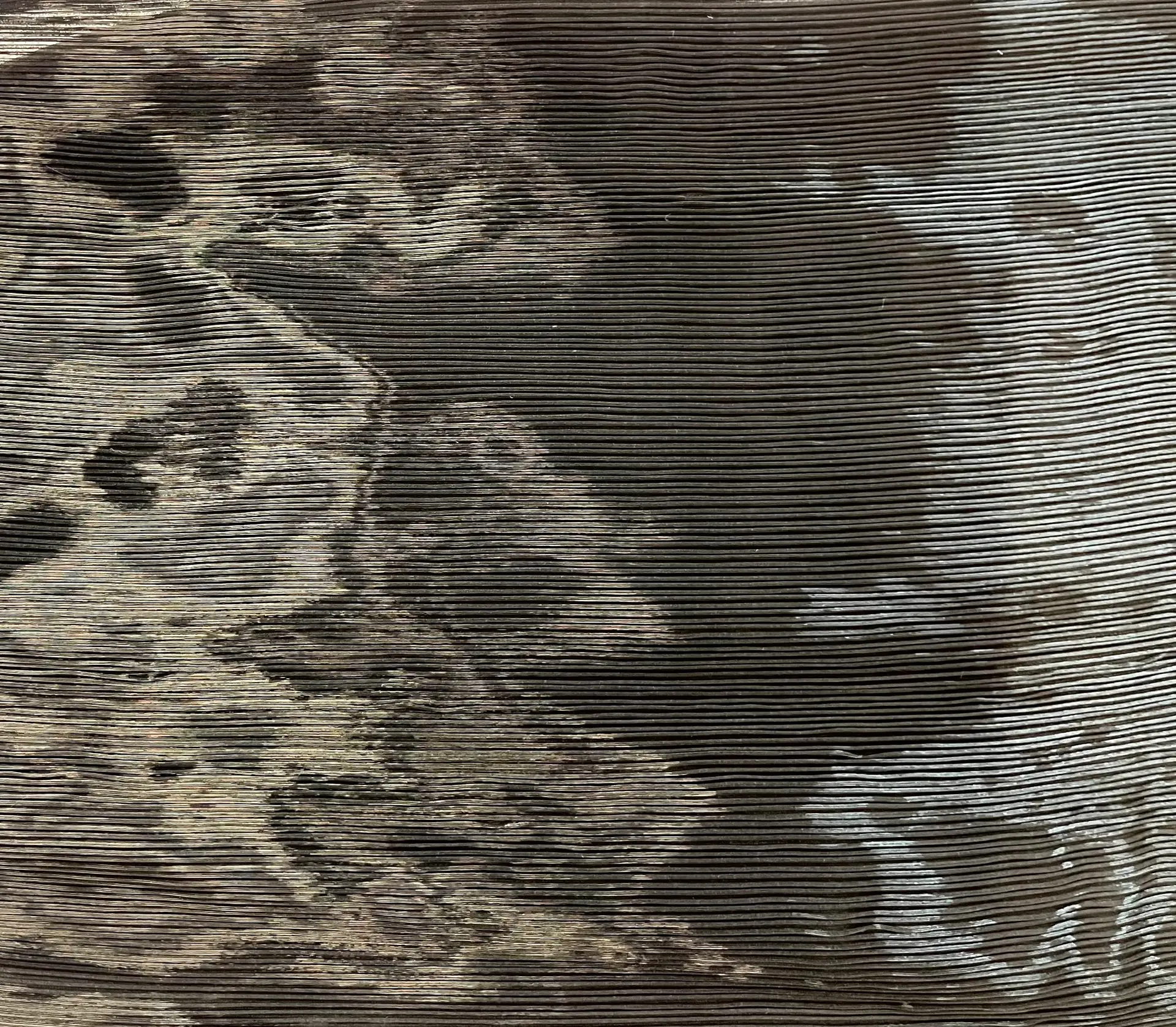 Made in Italy Silk Blend Metallic Plissé in Black