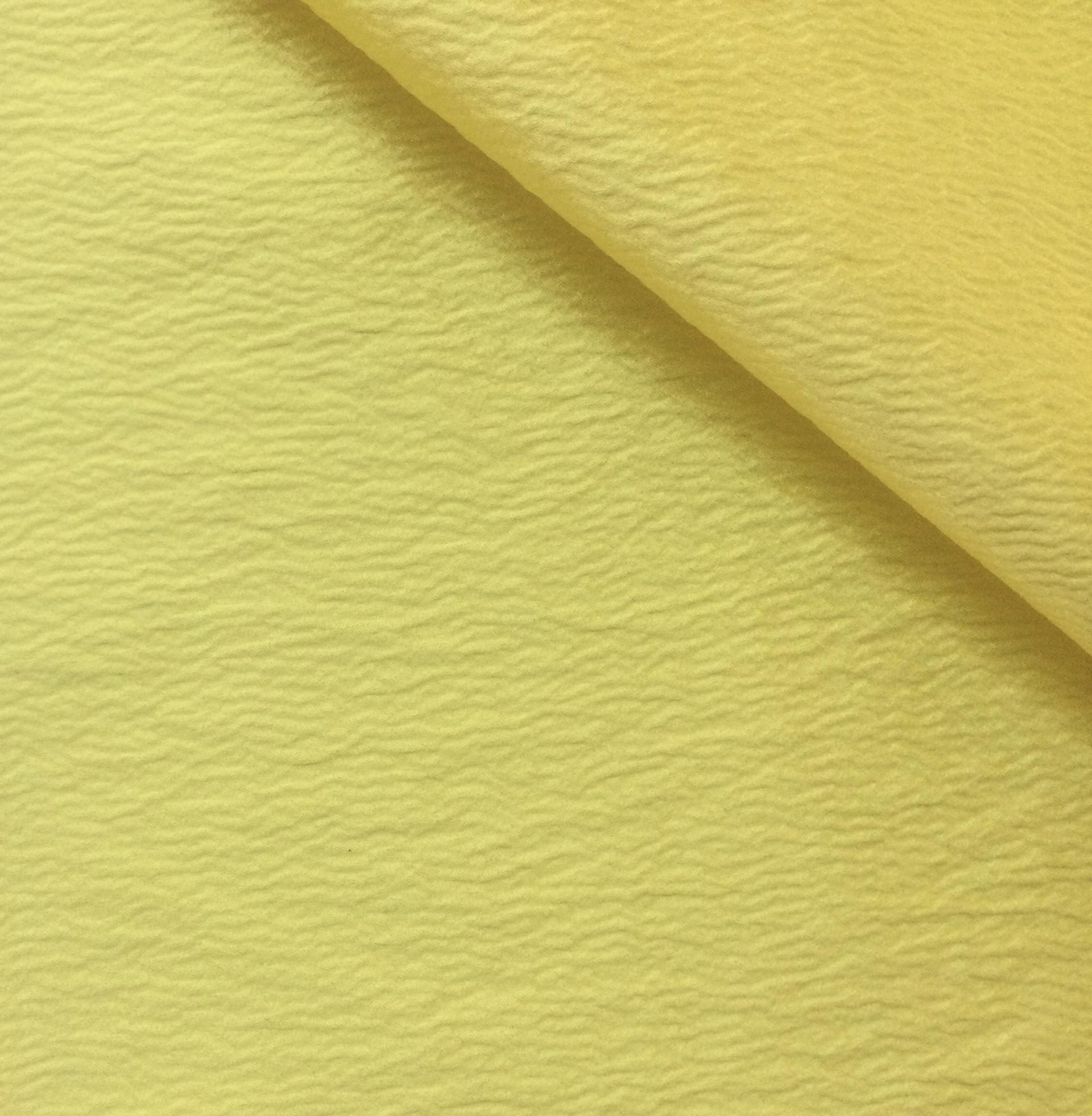 Pure Silk Hammered Satin in Lemon