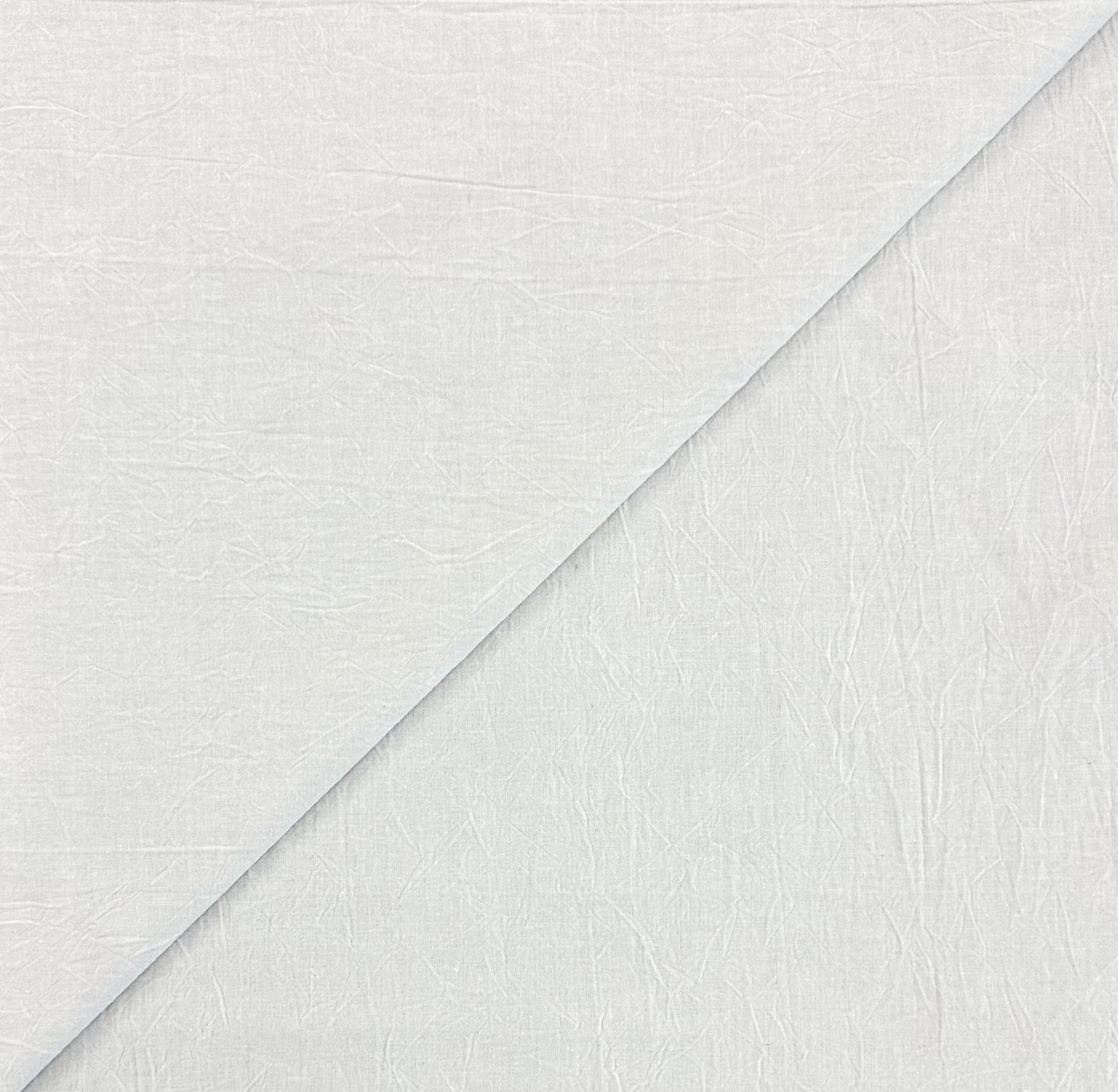 Japanese Kona Wrinkled Cotton in White