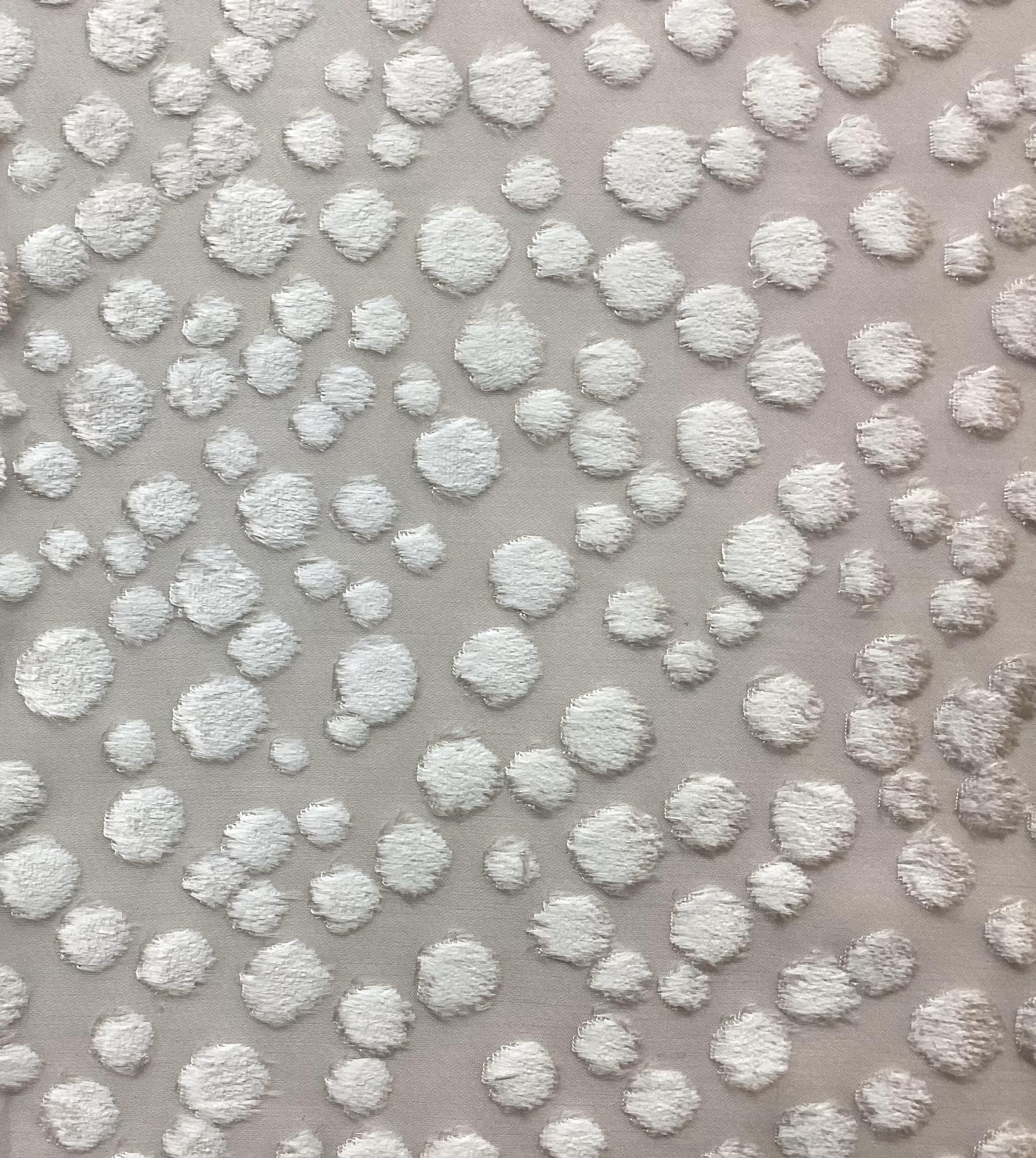 Silk Rayon Burn-Out Velvet In Light Sliver Grey