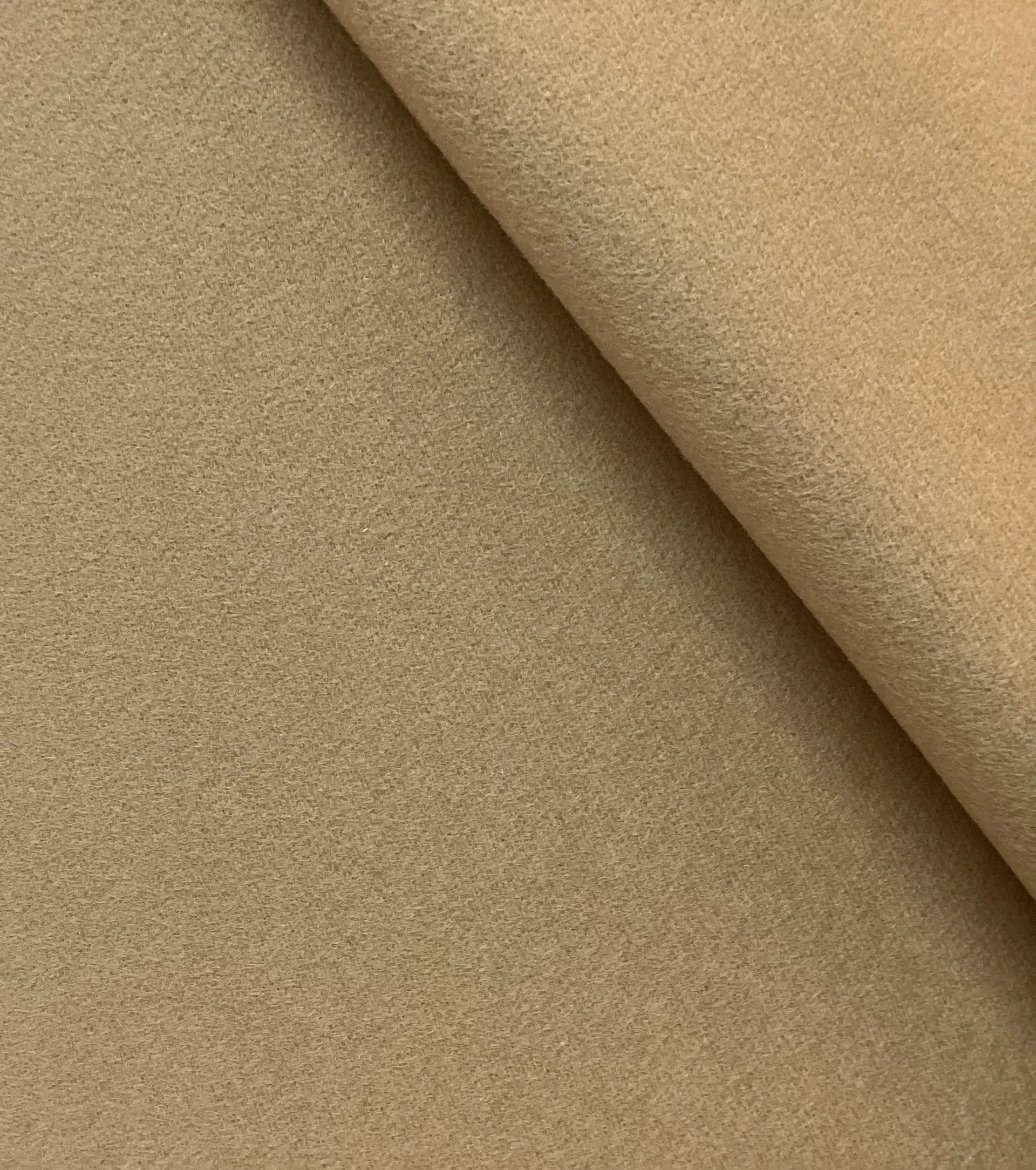 Cashmere & Wool Coating In Sahara