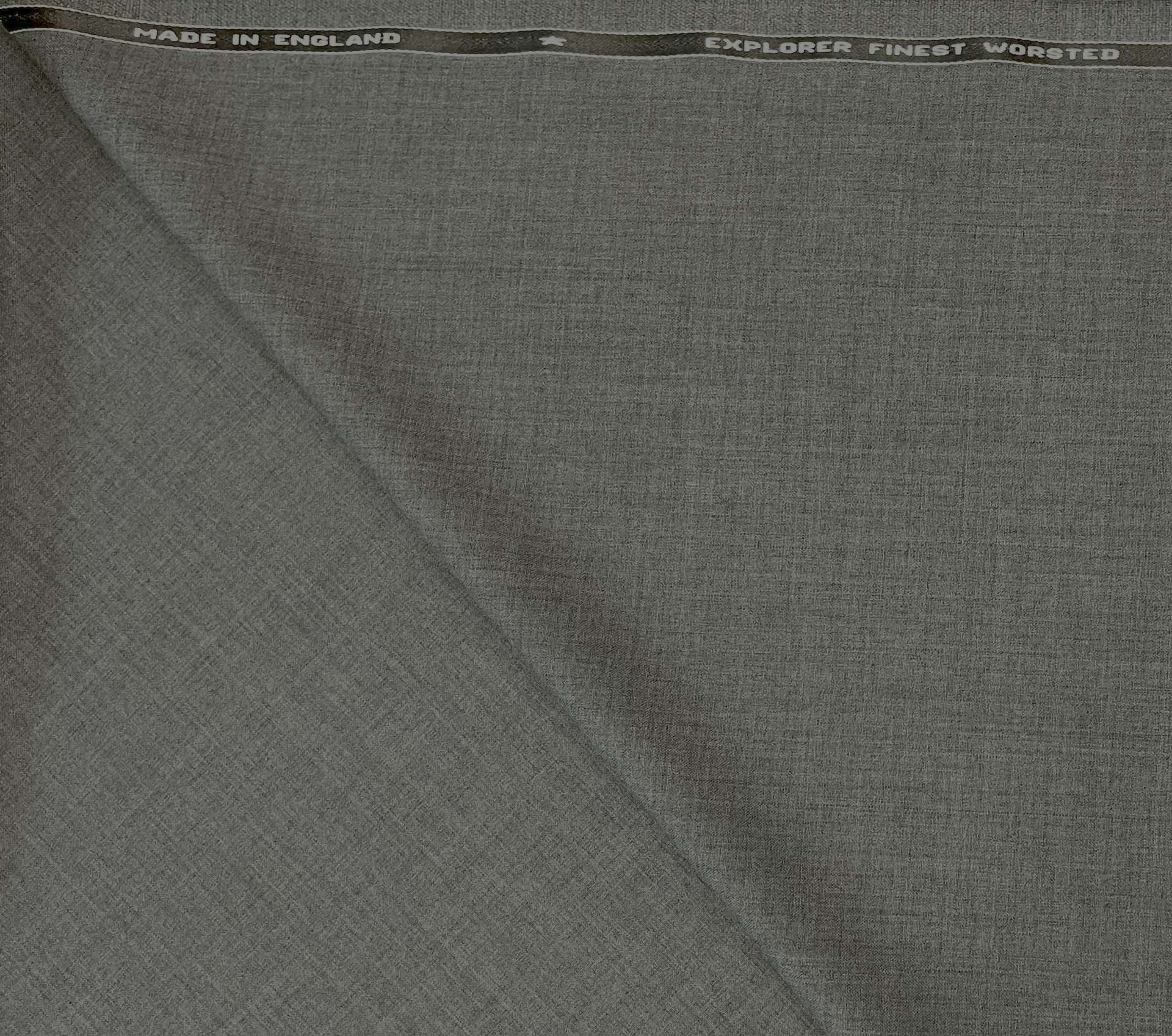 Made in England Superfine Worsted Wool in Grey