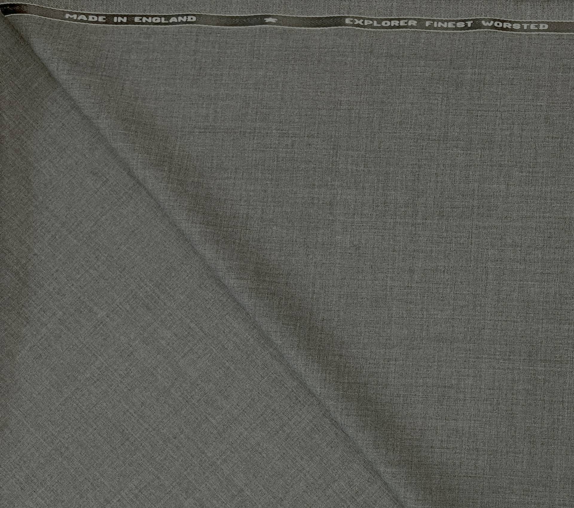Made in England Superfine Worsted Wool in Grey