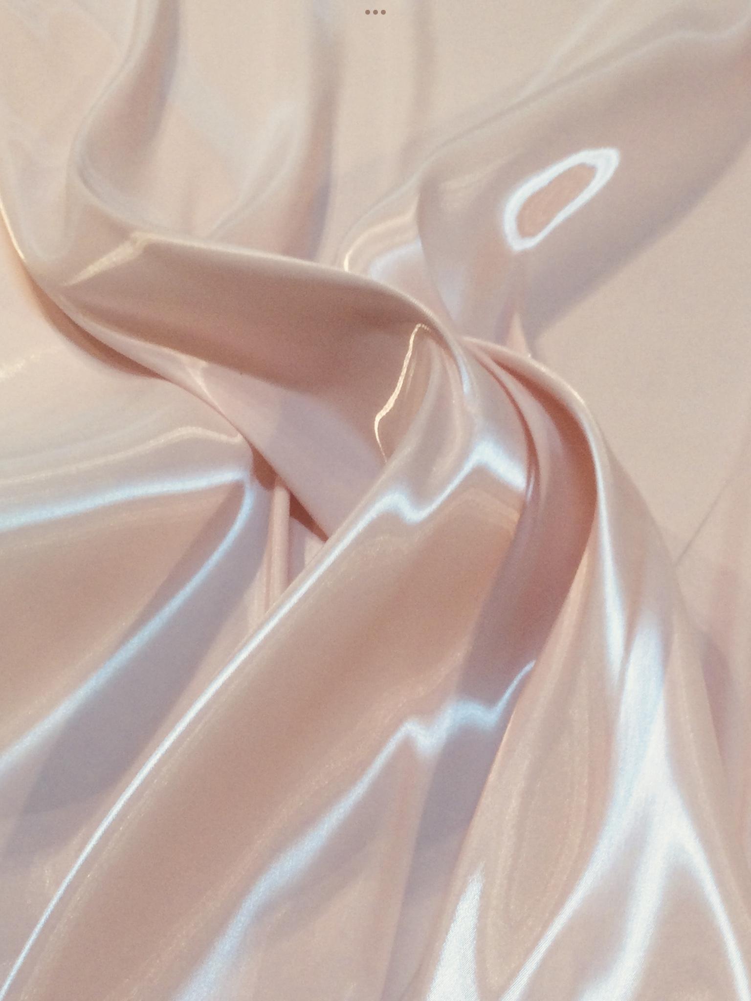 Silk Blend Liquid Satin in Pale Pink