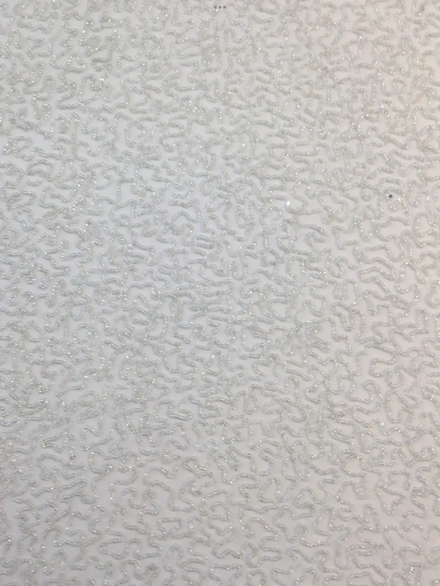 Beaded Chiffon in Off White