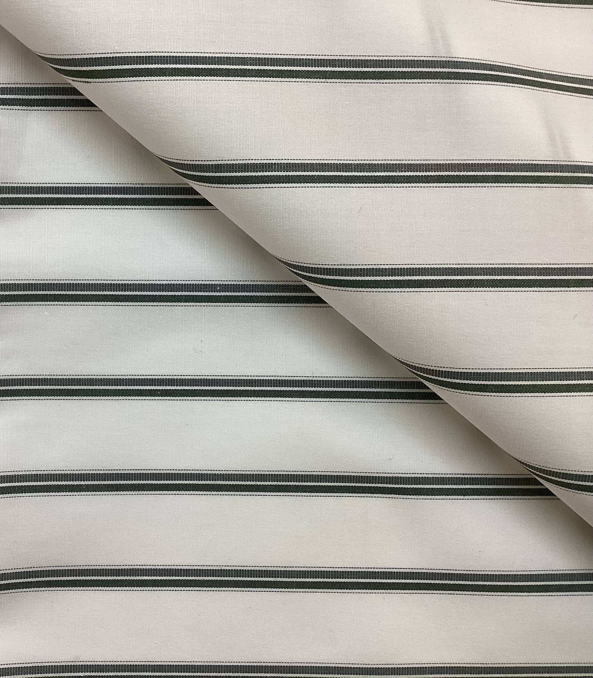 100% Cotton Hairline Stripes In White Ground