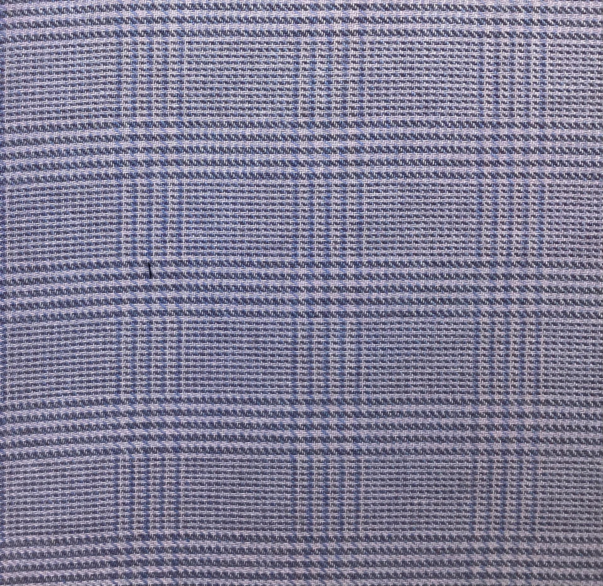 Cashmere & Wool Medium Scale Plaid In Sky Blue