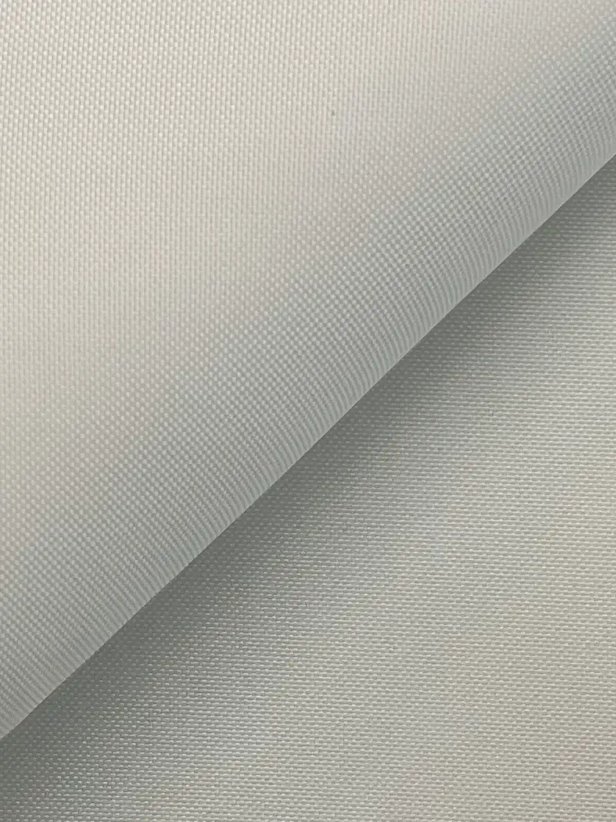 Made in Italy Pure Silk Canvas Weave Gazar in White