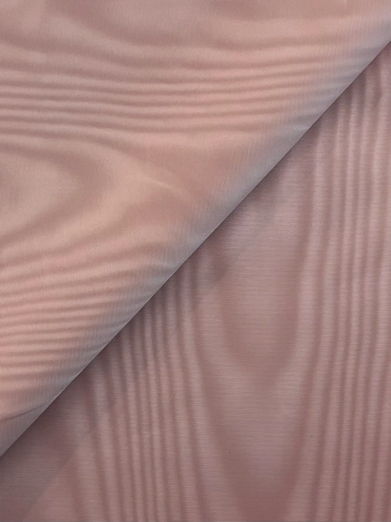 Made in Italy Moire Faille Polyester in Soft Pink