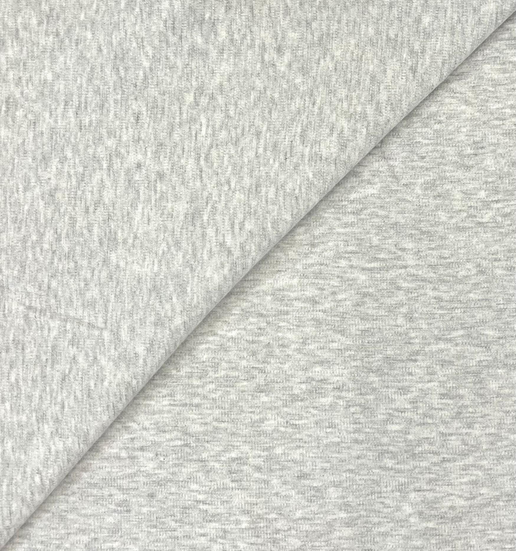 Ponte Knit 95% and 5% Elastane in Light Heather Grey