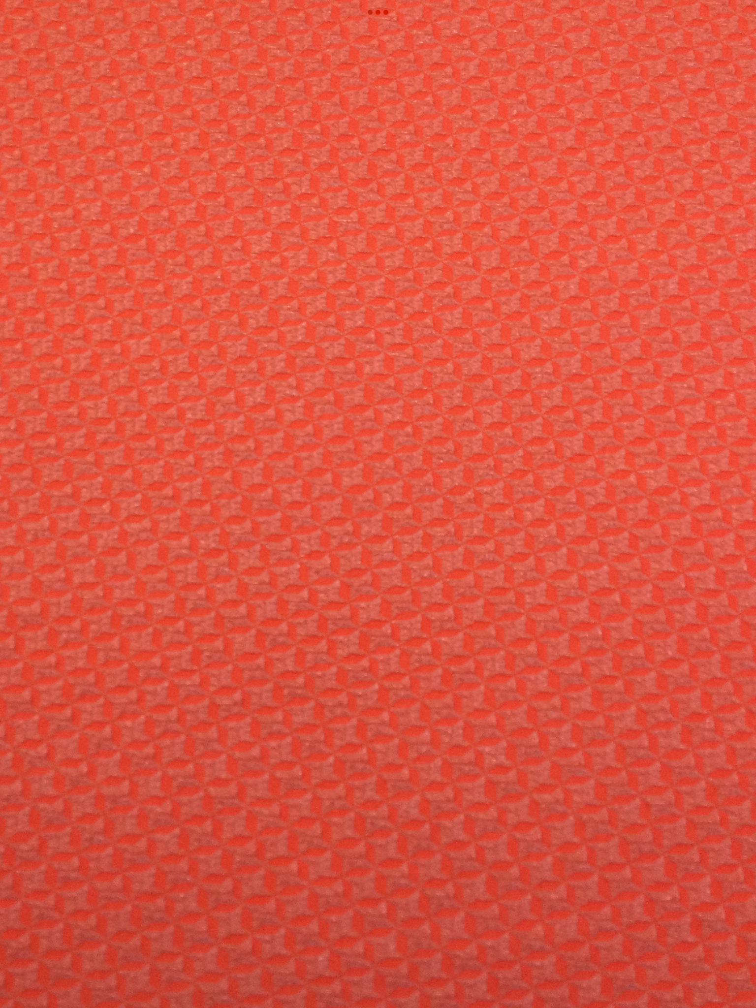 Italian Stretch Viscose Houndstooth Damask in Neon Orange
