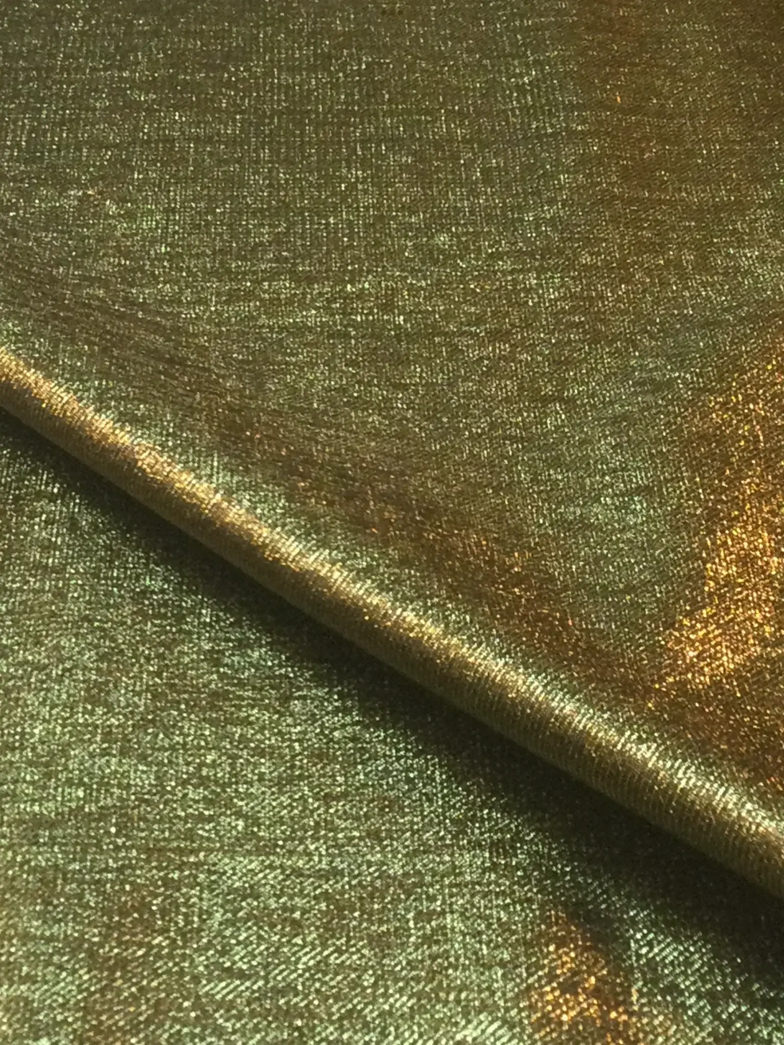 Iridescent Lame in Light Gold