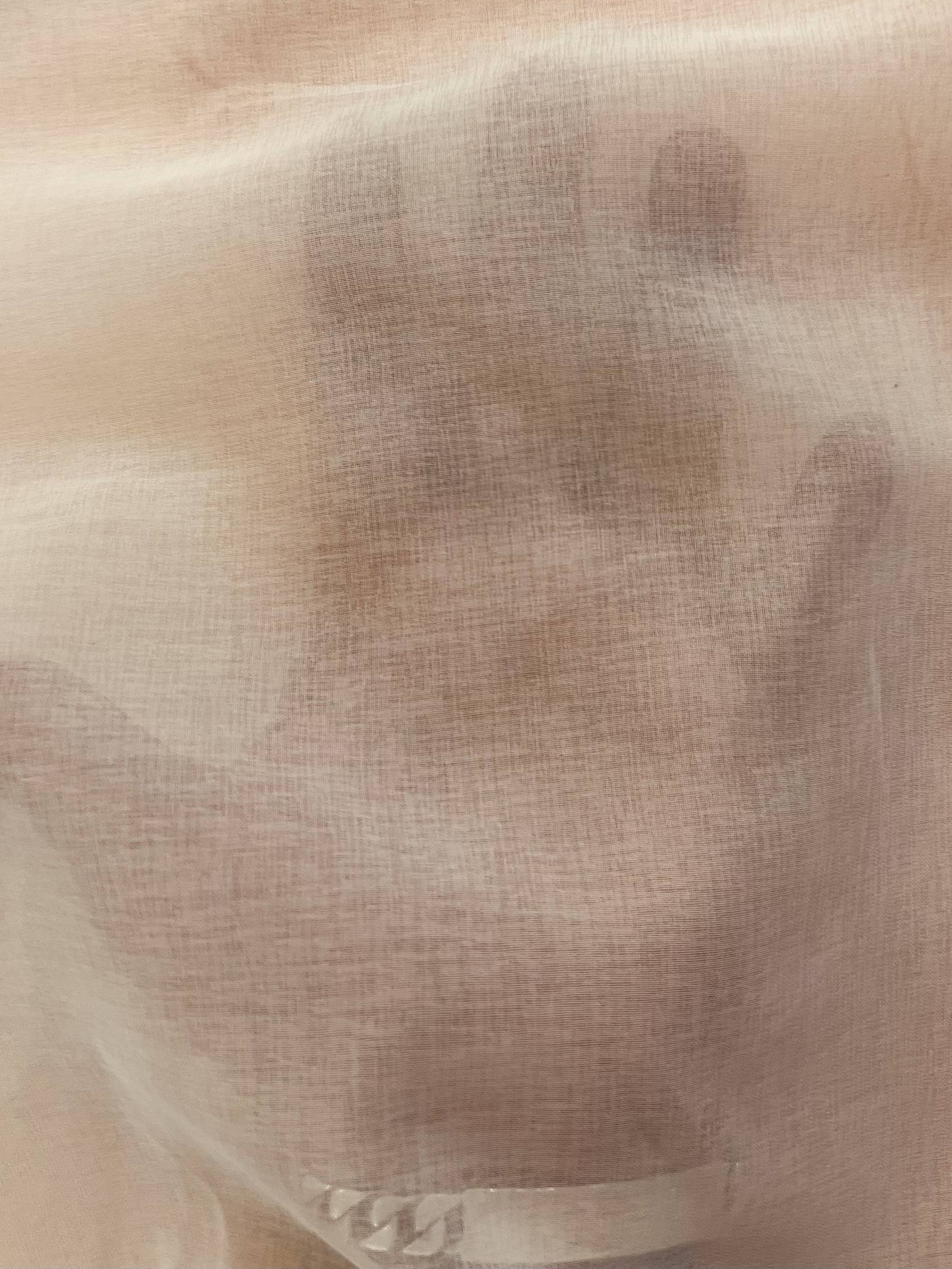 Japanese Polyester Gauze Chiffon in Peach