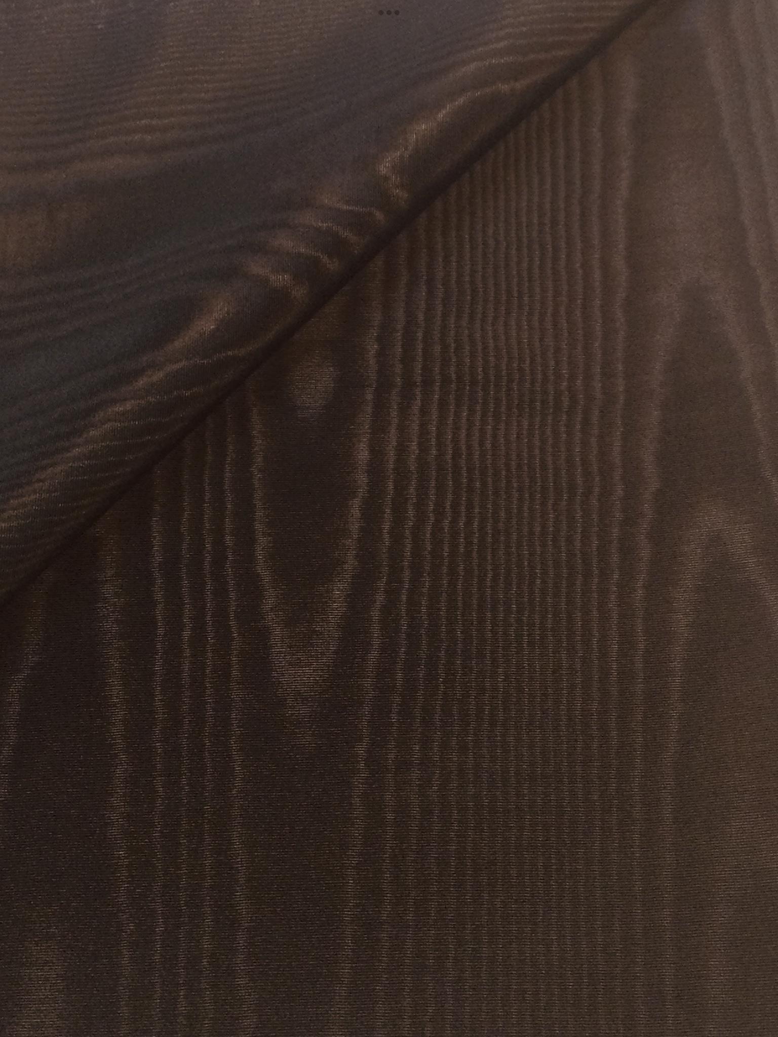 Made in Italy Moire Faille Rayon in Brown