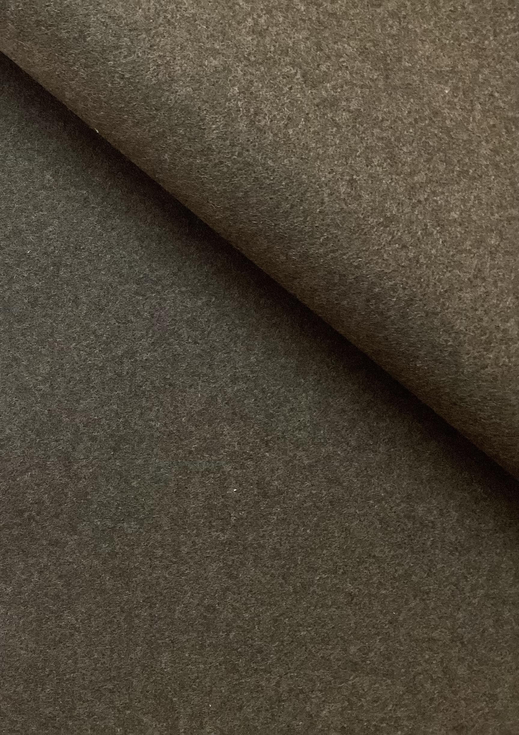 Cashmere & Wool Doubleface Coating In Coffee Beans