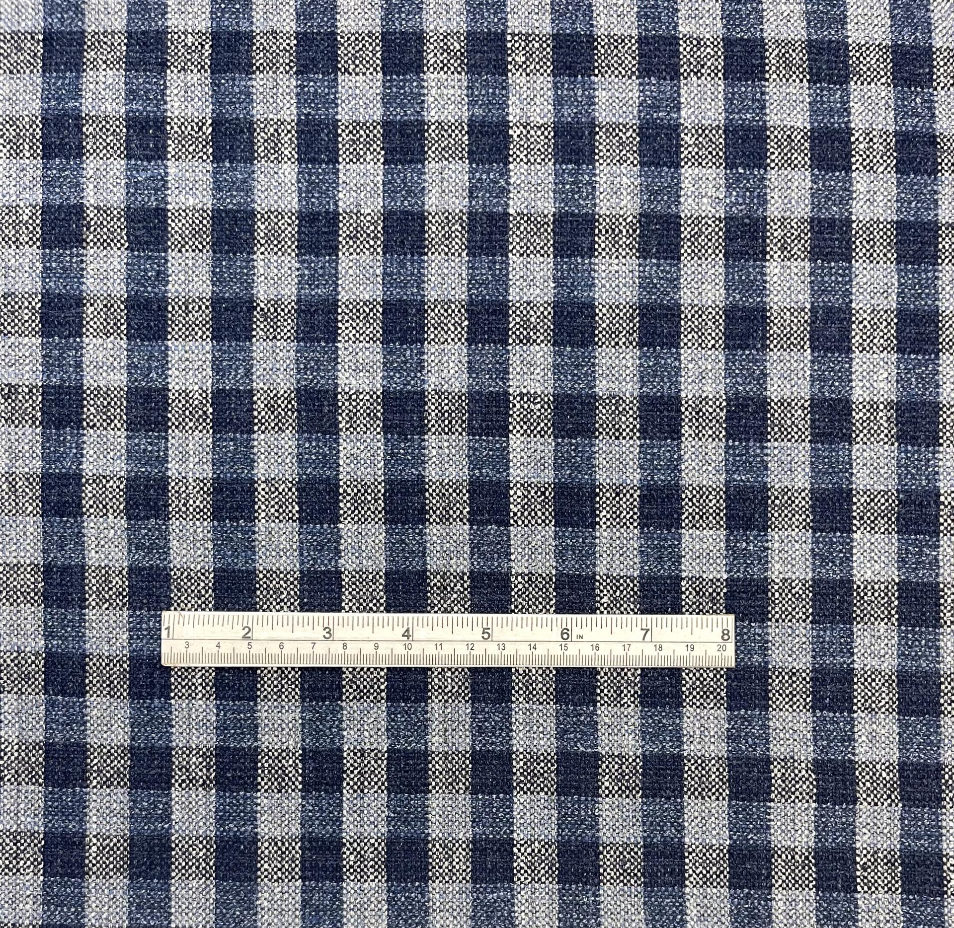 Made in Italy Linen/Cotton/Nylon Check