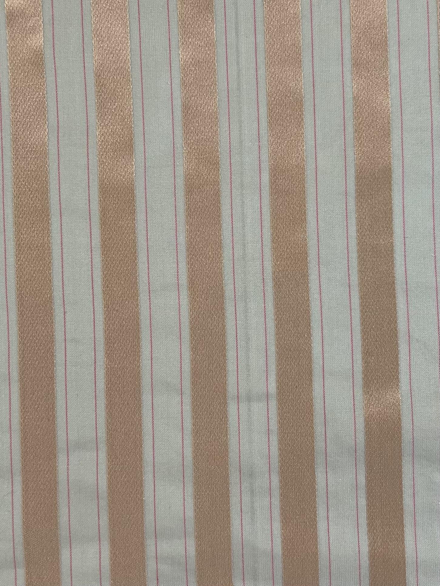 SILK/COTTON TAFFETA OTTOMAN STRIPE