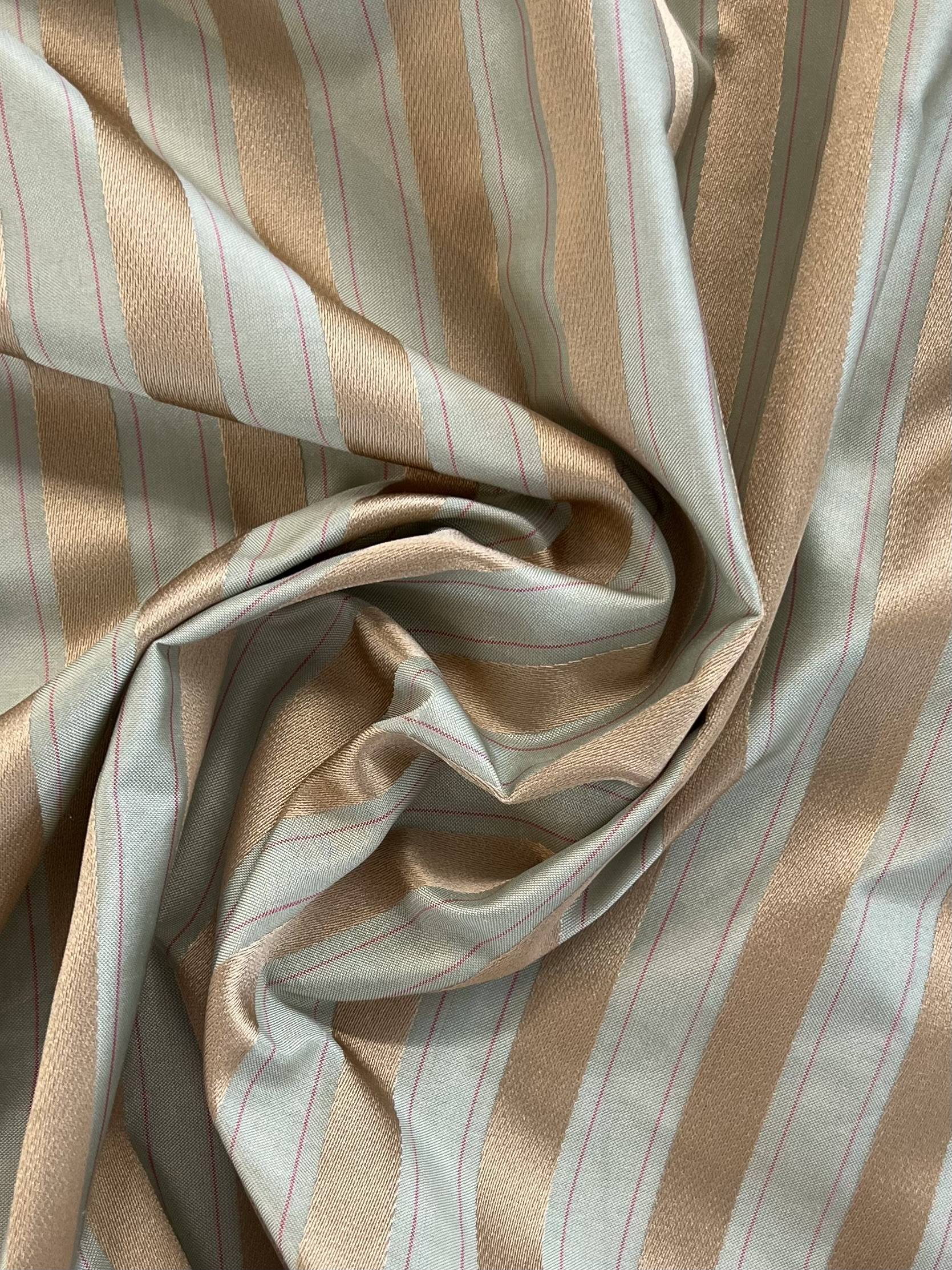 SILK/COTTON TAFFETA OTTOMAN STRIPE