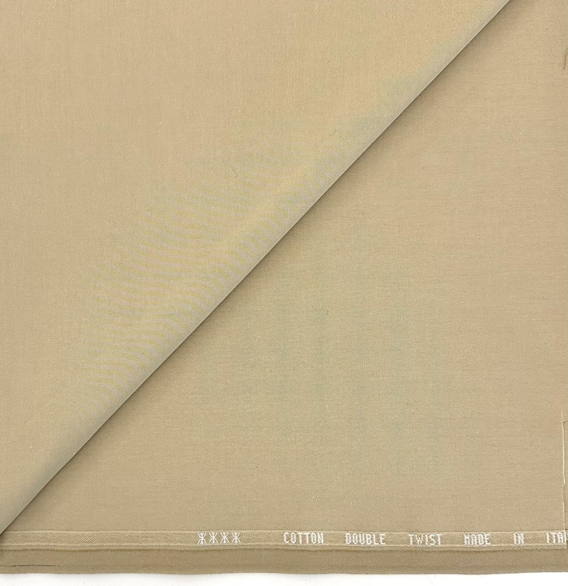 Italian Extra Fine Double Twisted Twill in Beige