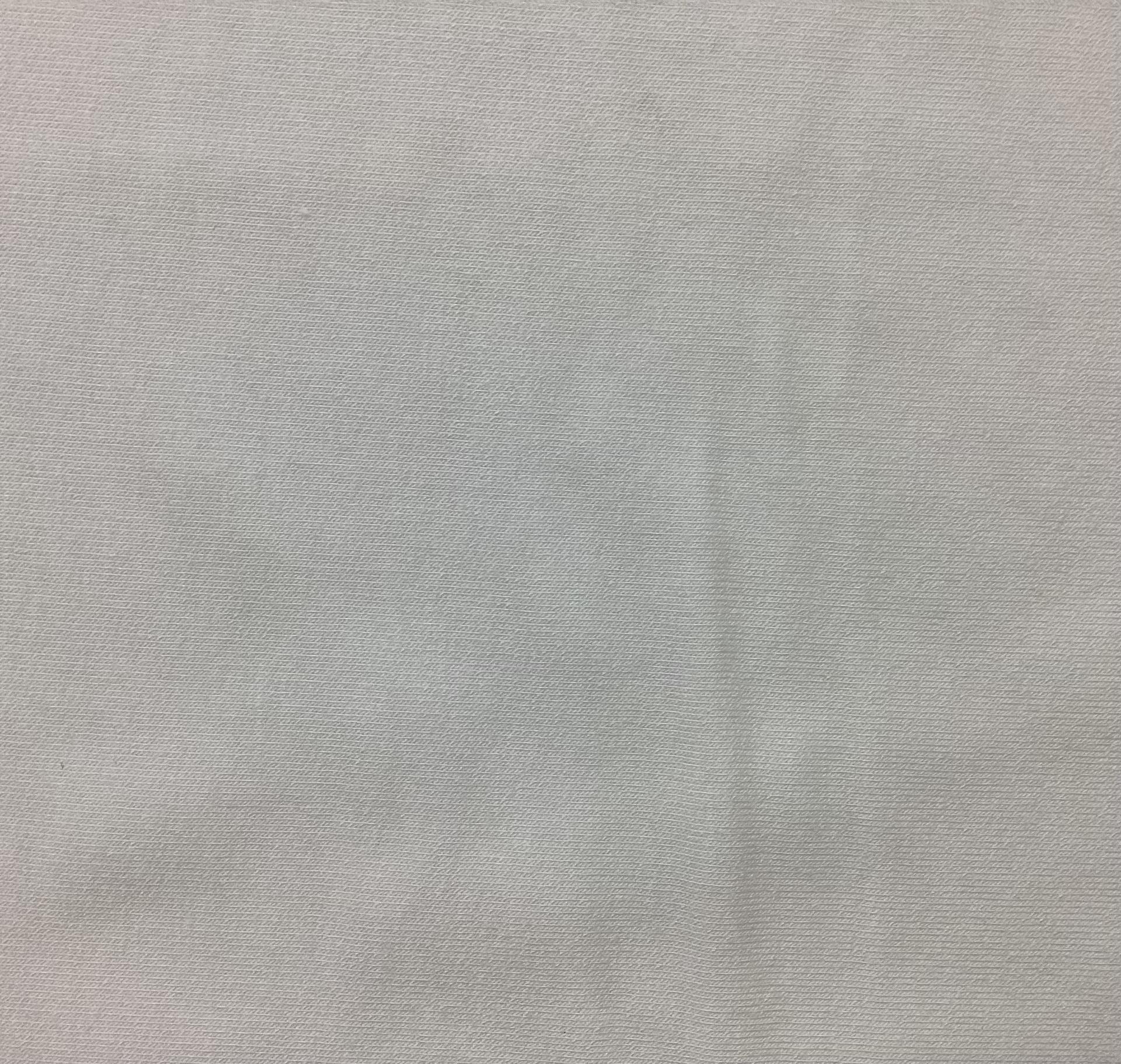 Light Weight Cotton & Rayon French Terry Jersey In White