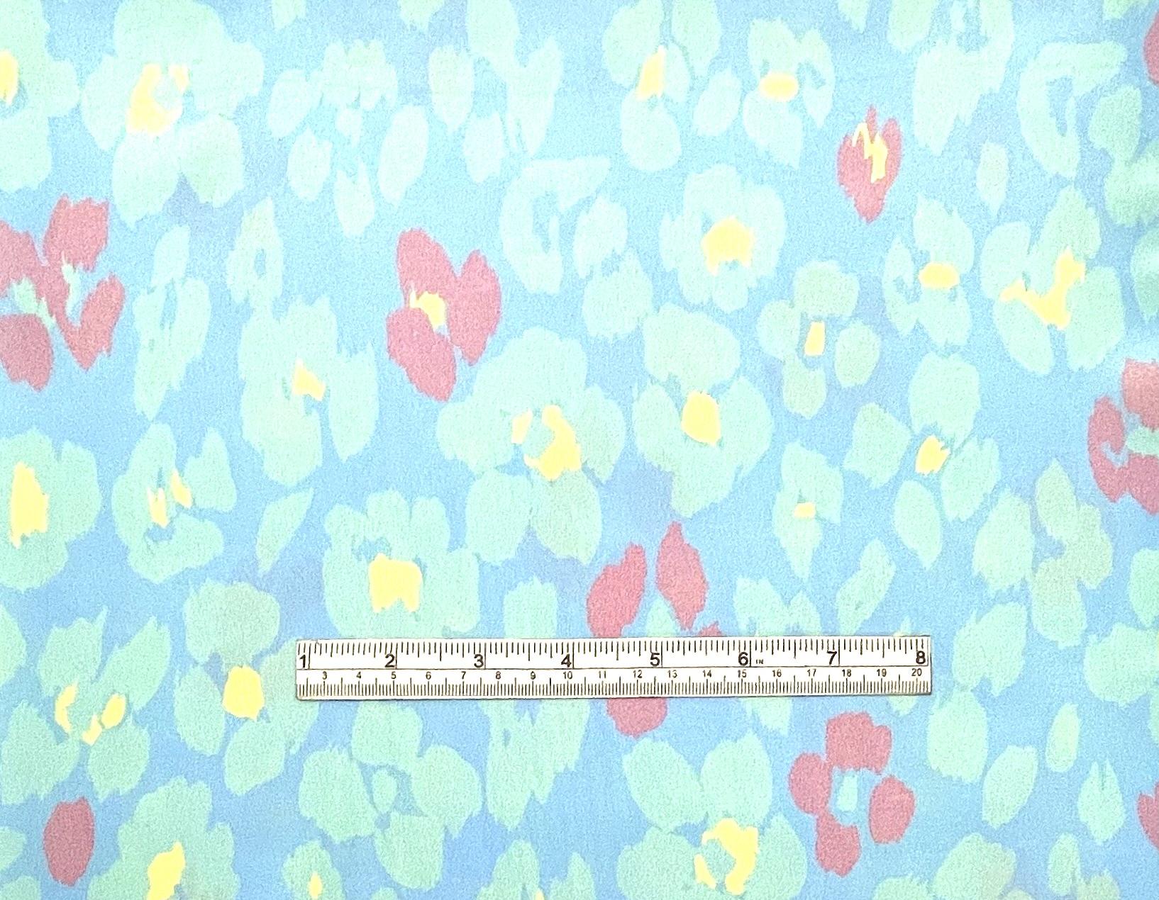 Made in Italy 100% Silk Crepe De Chine Floral Print