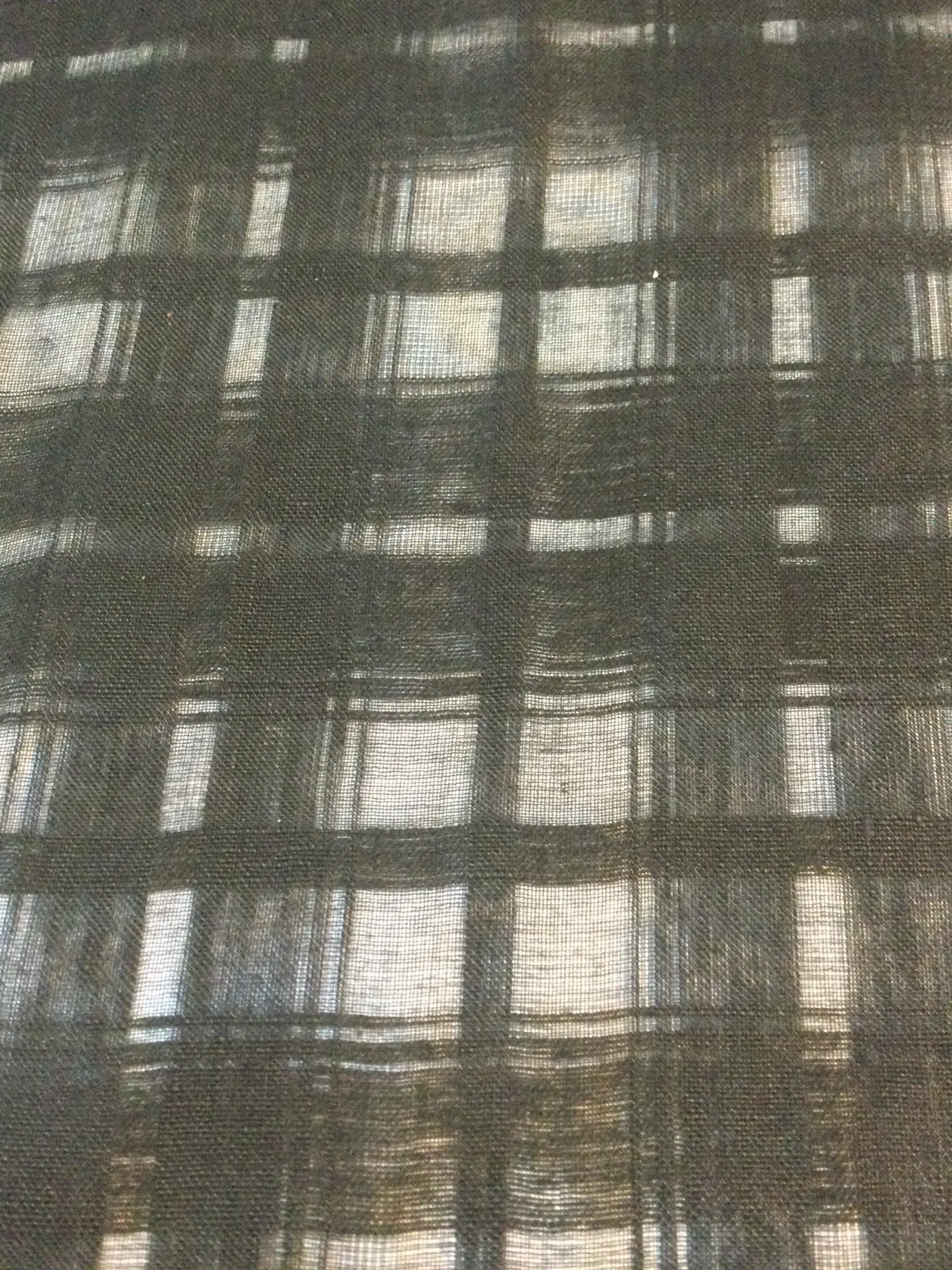 Linen/Cotton Mesh in Black