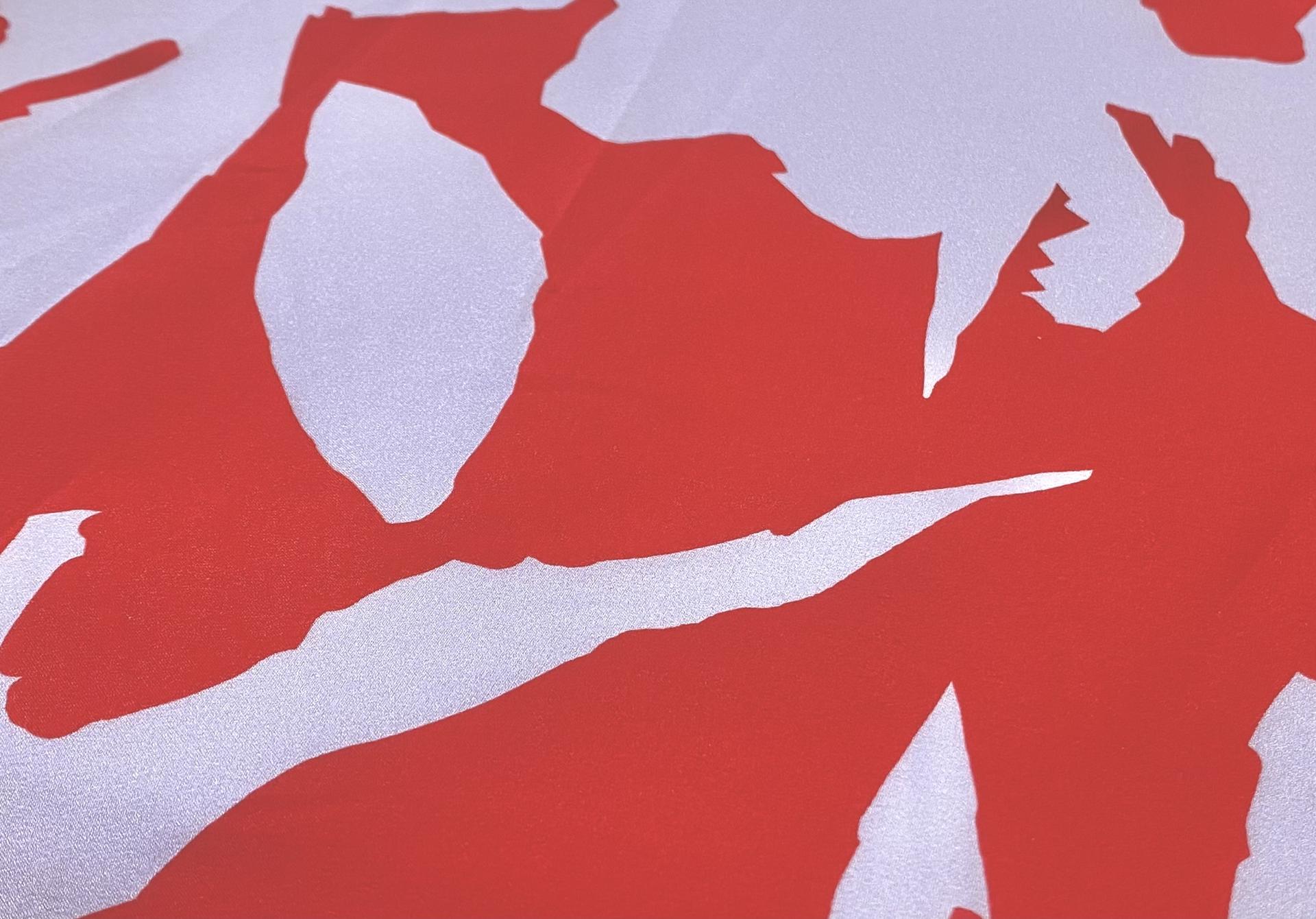 Made in Italy Printed Silk Crepe De Chine Fabric in Warehouse