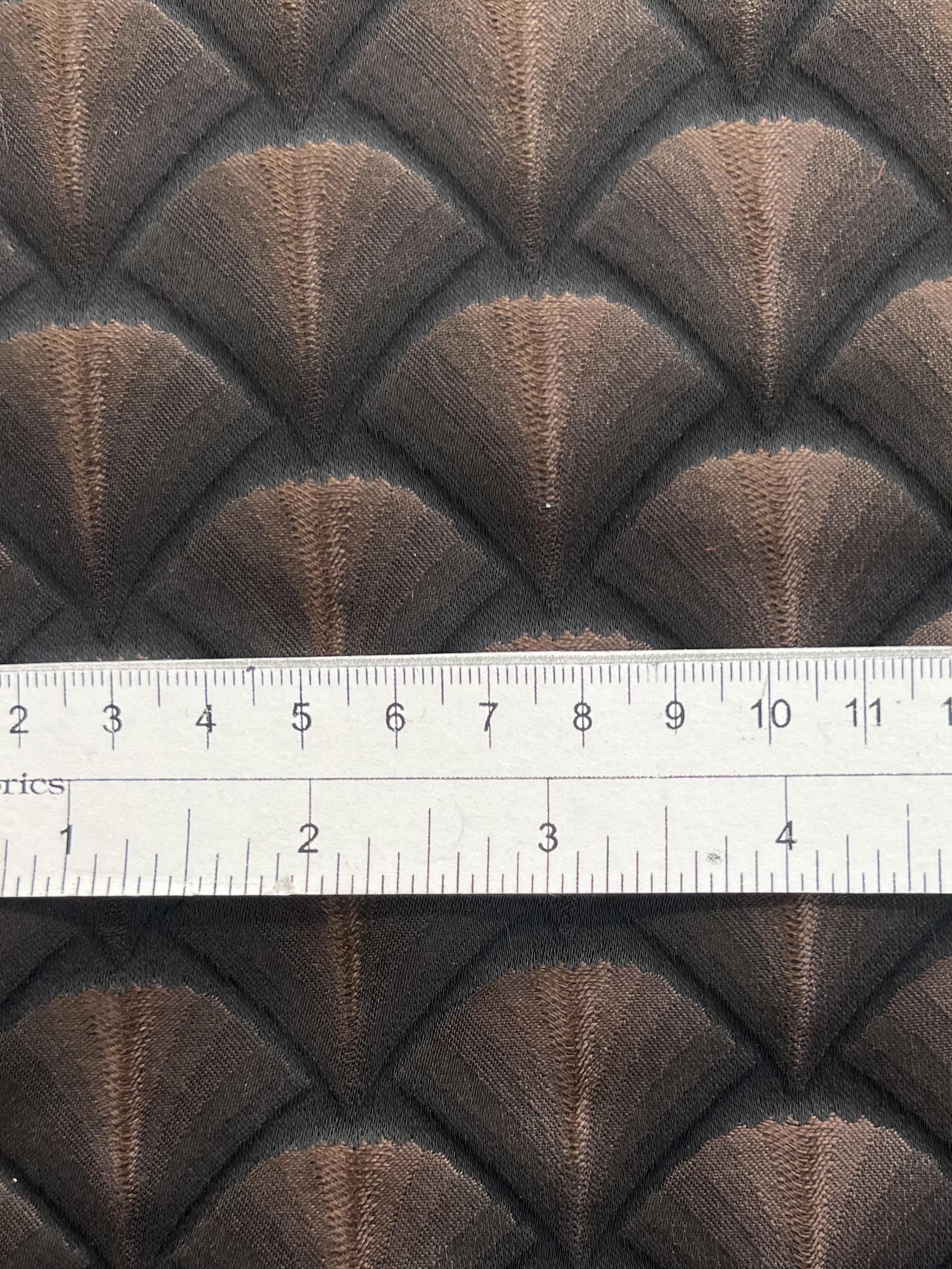 Metallic Jacquard in Brown Black