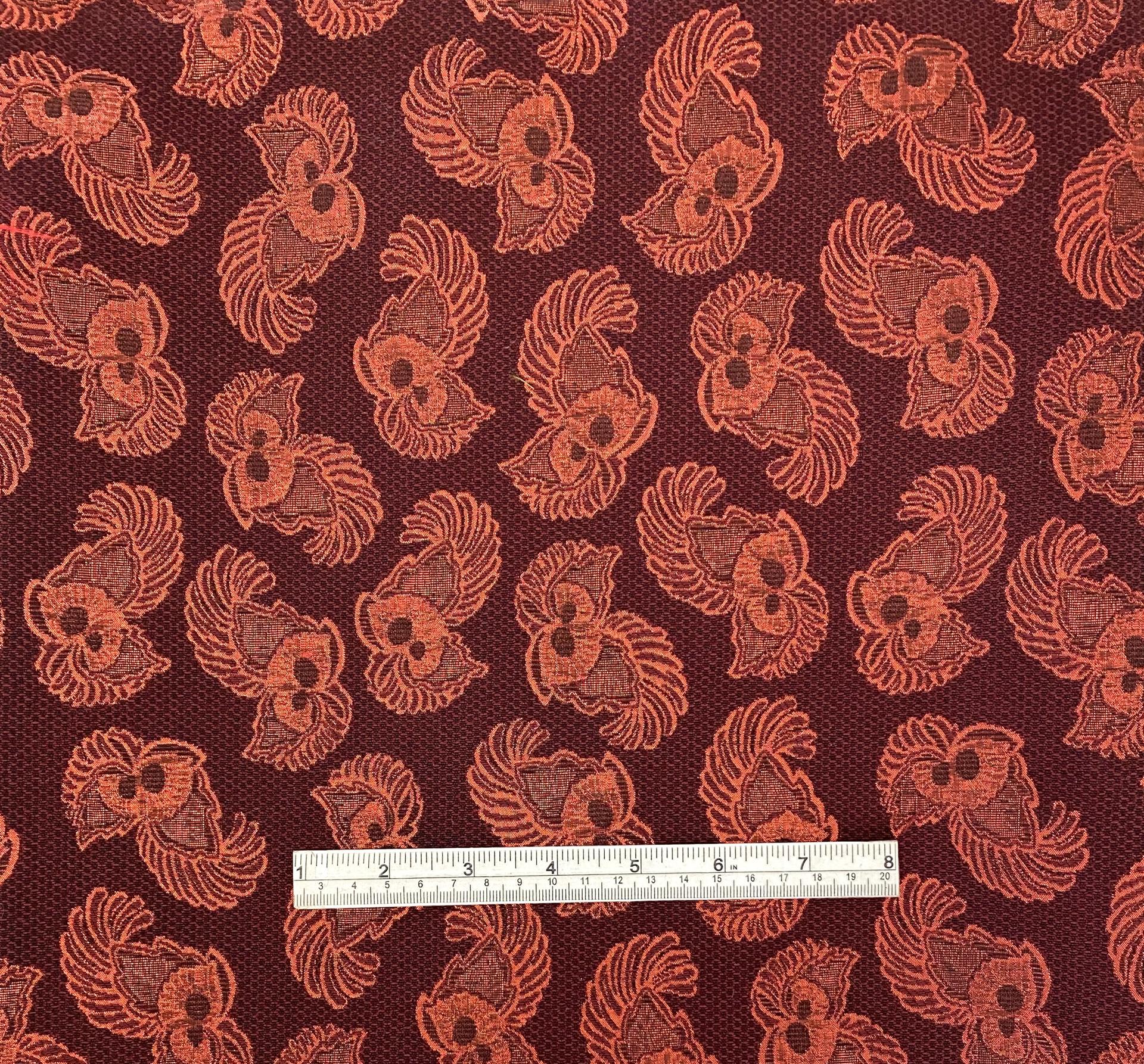 Made in Italy Cotton/Rayon/Metallic Brocade in Red