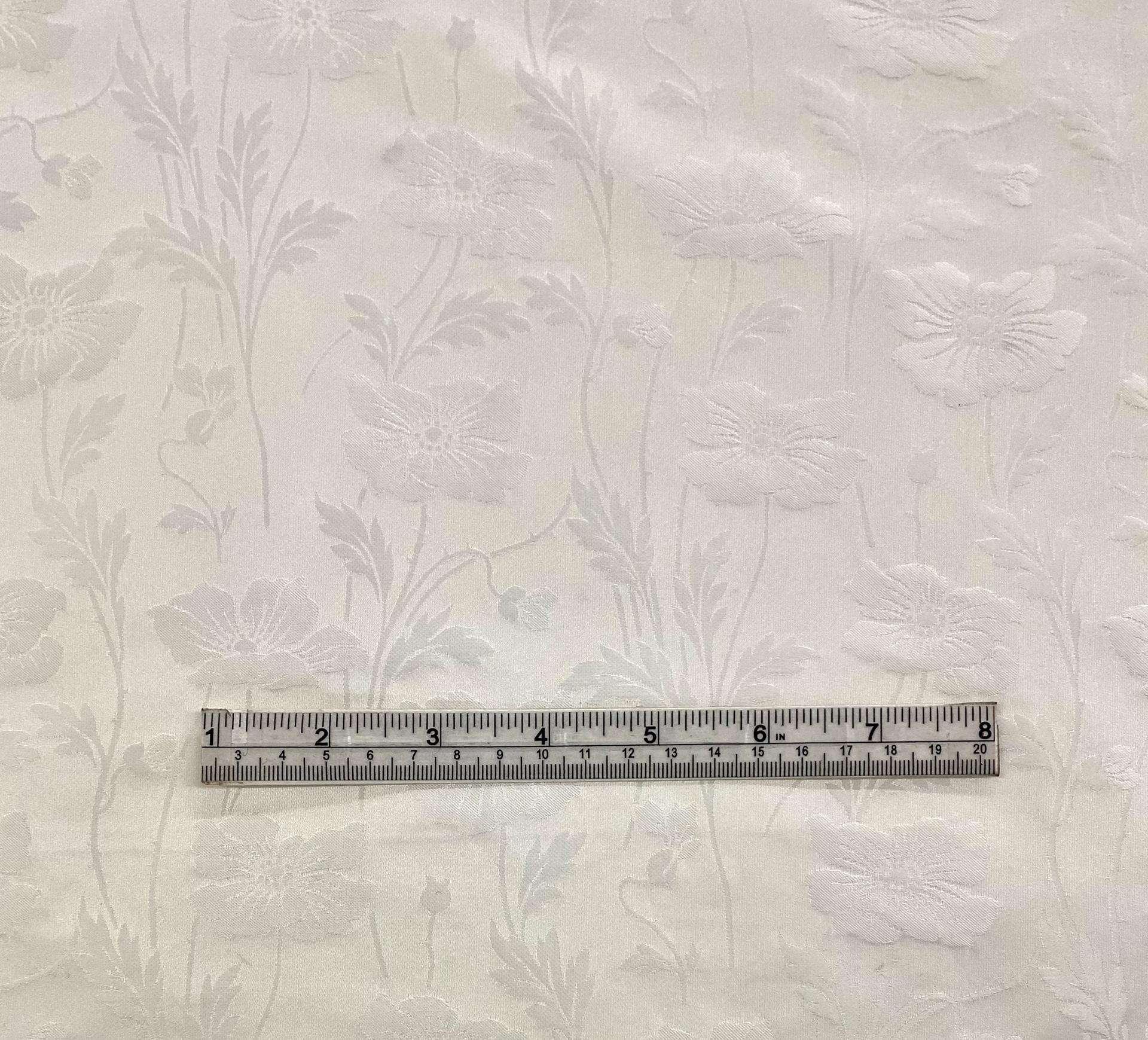 Made in France Silk Brocade with Floral Patterns