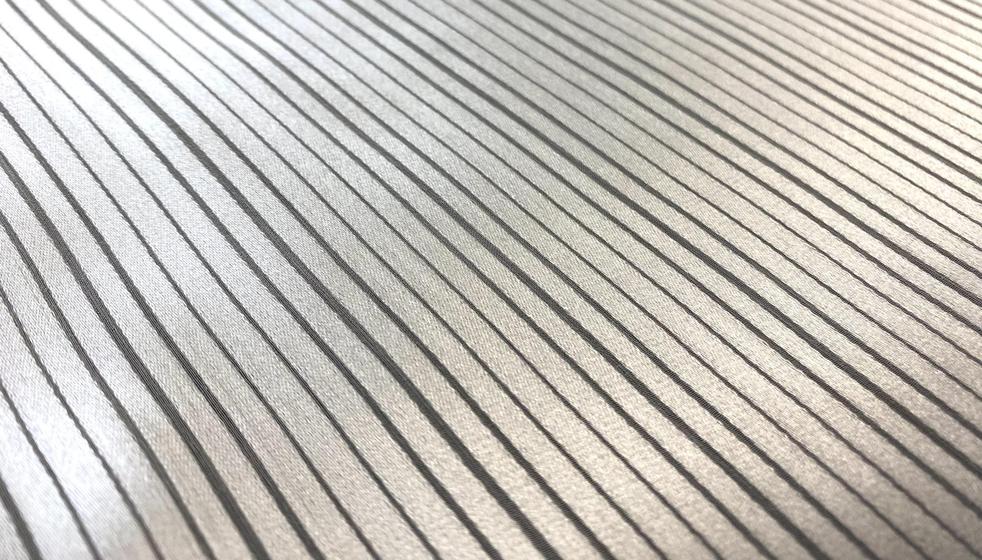 Made in Italy Satined Stripes Silk Chiffon