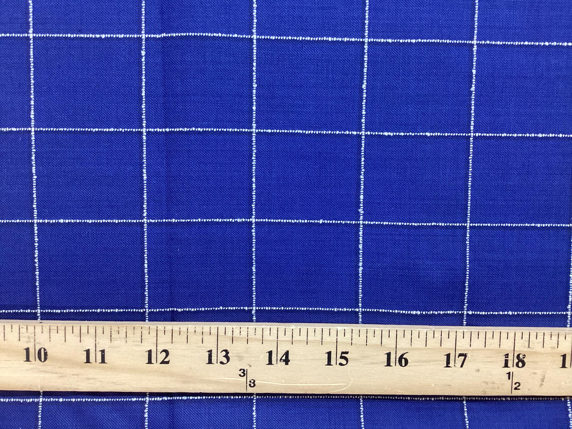 Made in Italy Guabello Wool Super 130's Windowpane In Royal