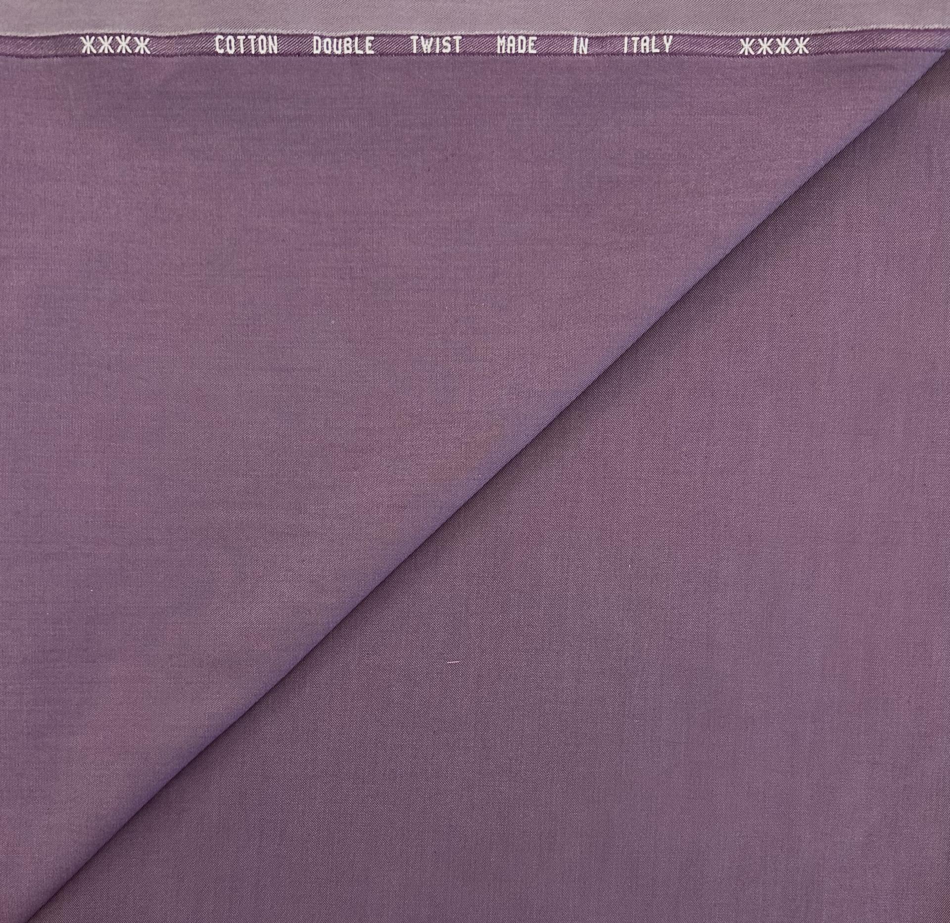 Italian Extra Fine Double Twisted Twill in Violetto