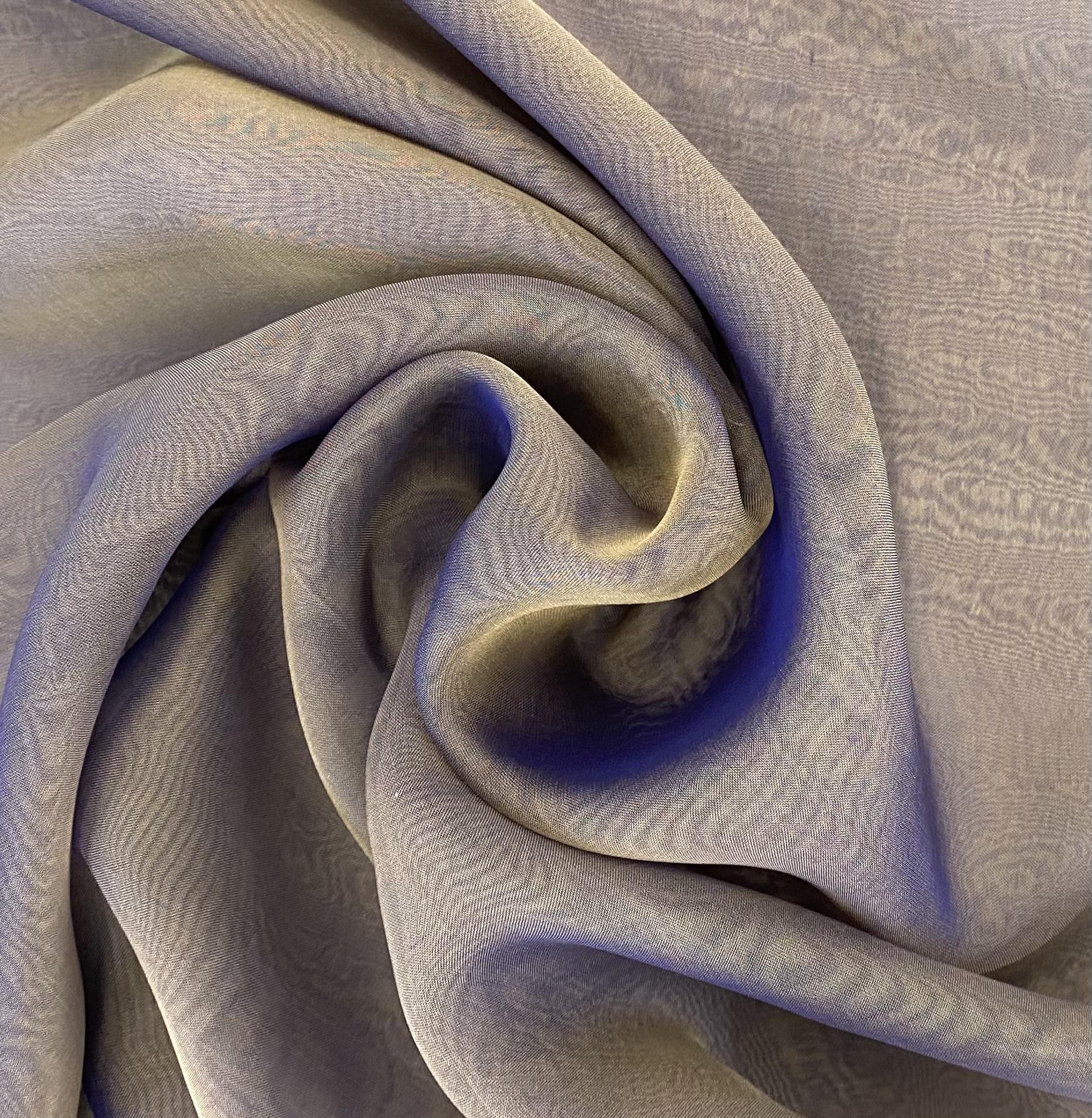 Iridescent Pure Silk Chiffon