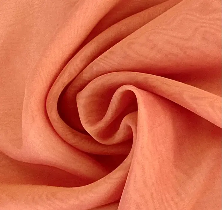 IRIDESCENT PURE SILK CHIFFON