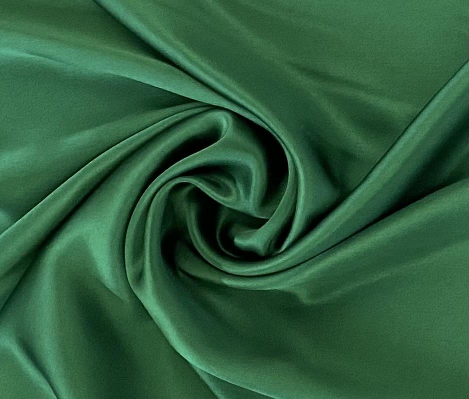 Pure Silk Charmeuse in Hunter