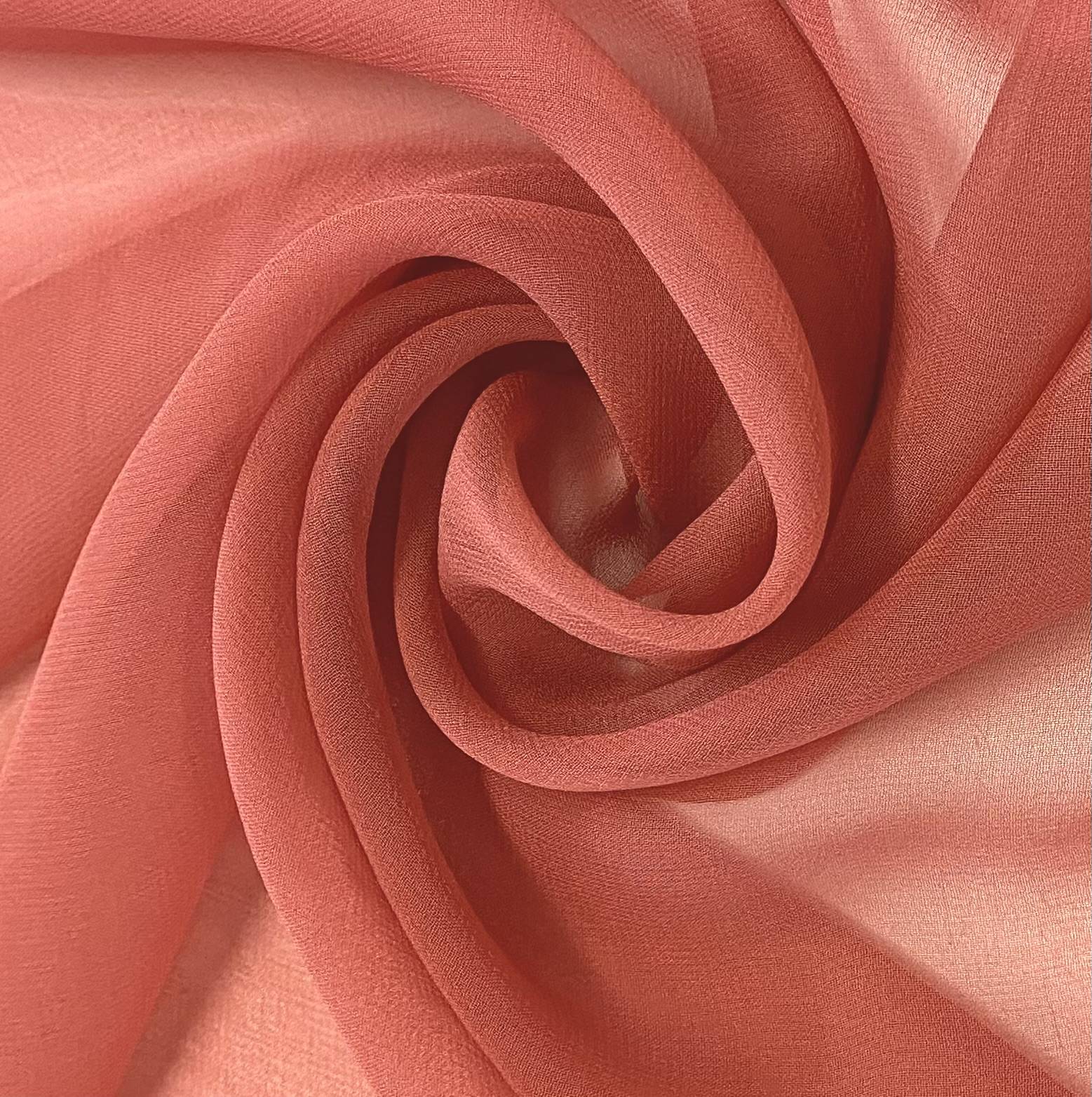 Pure Silk Chiffon in Puce