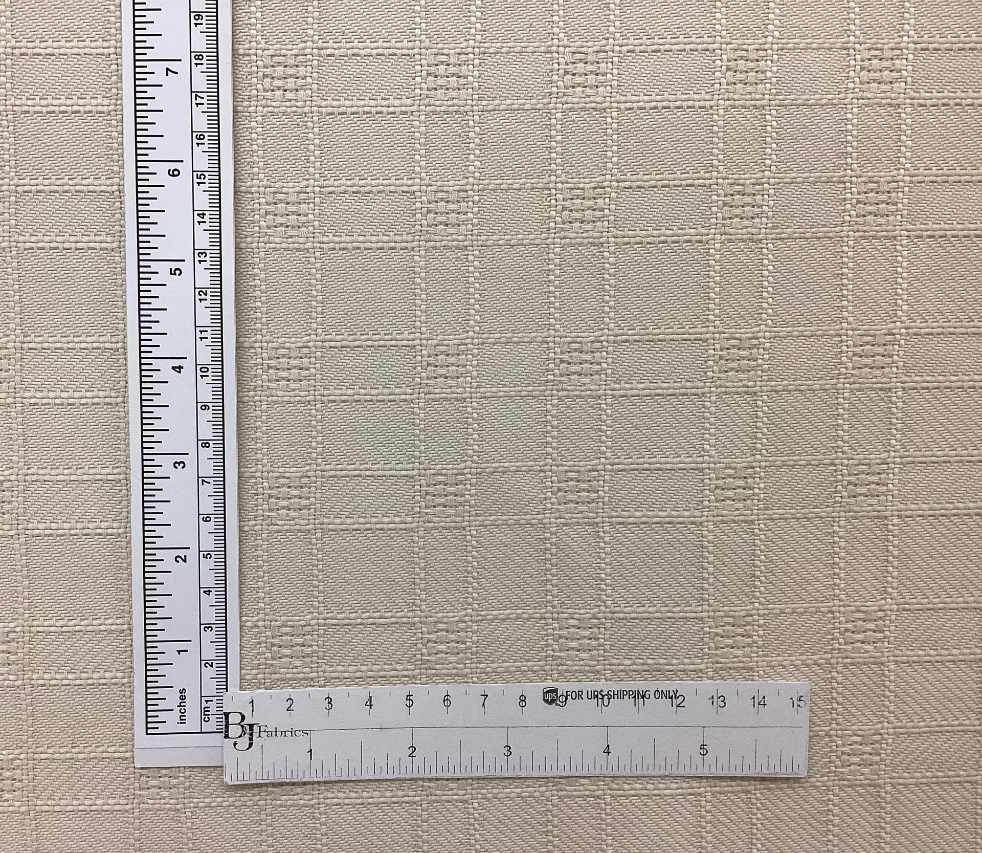 Wool & Cotton Tiles Pattern Tweed In Rice