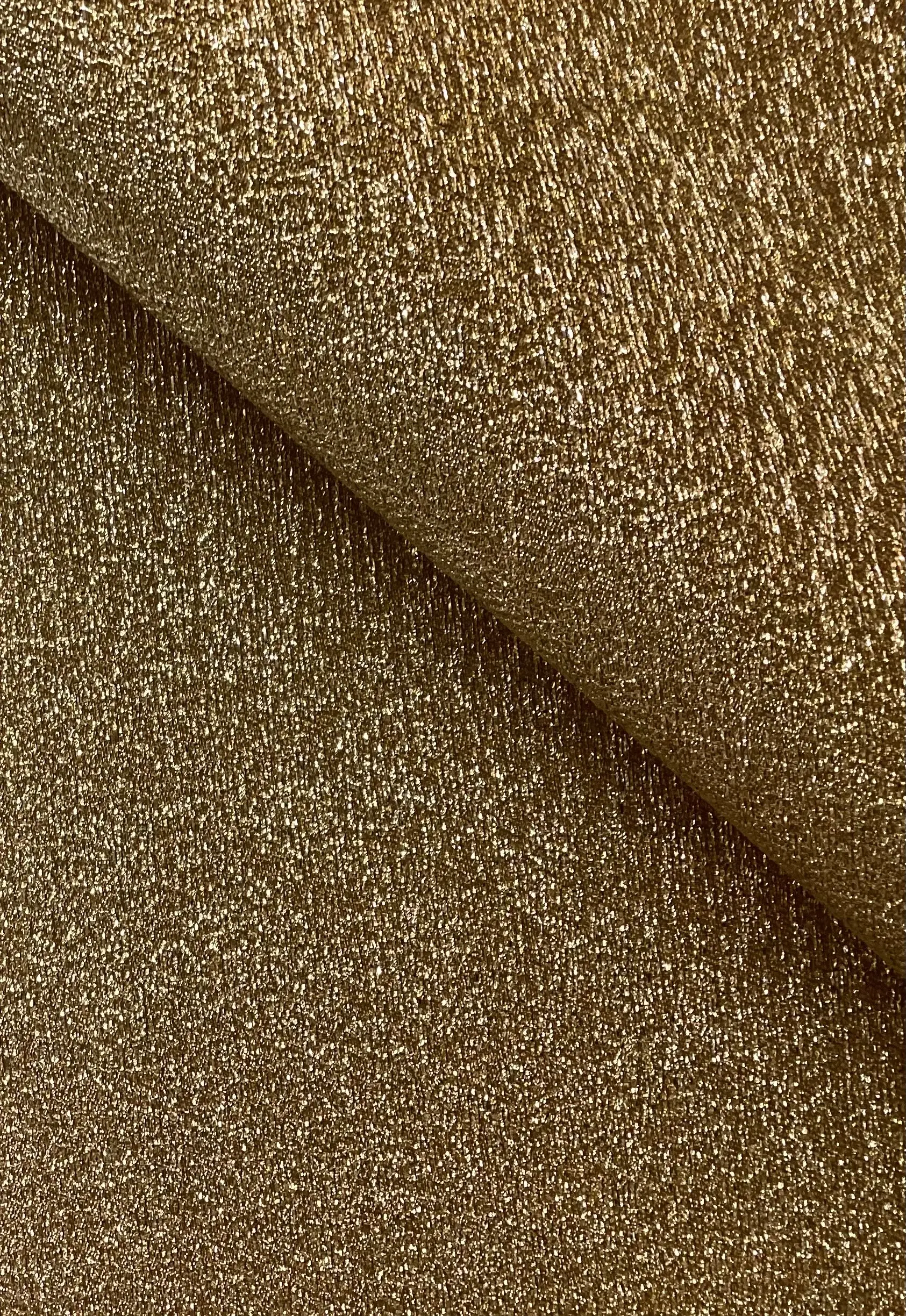 Silk Metallic Glimmer Jacquard Silver/Gold