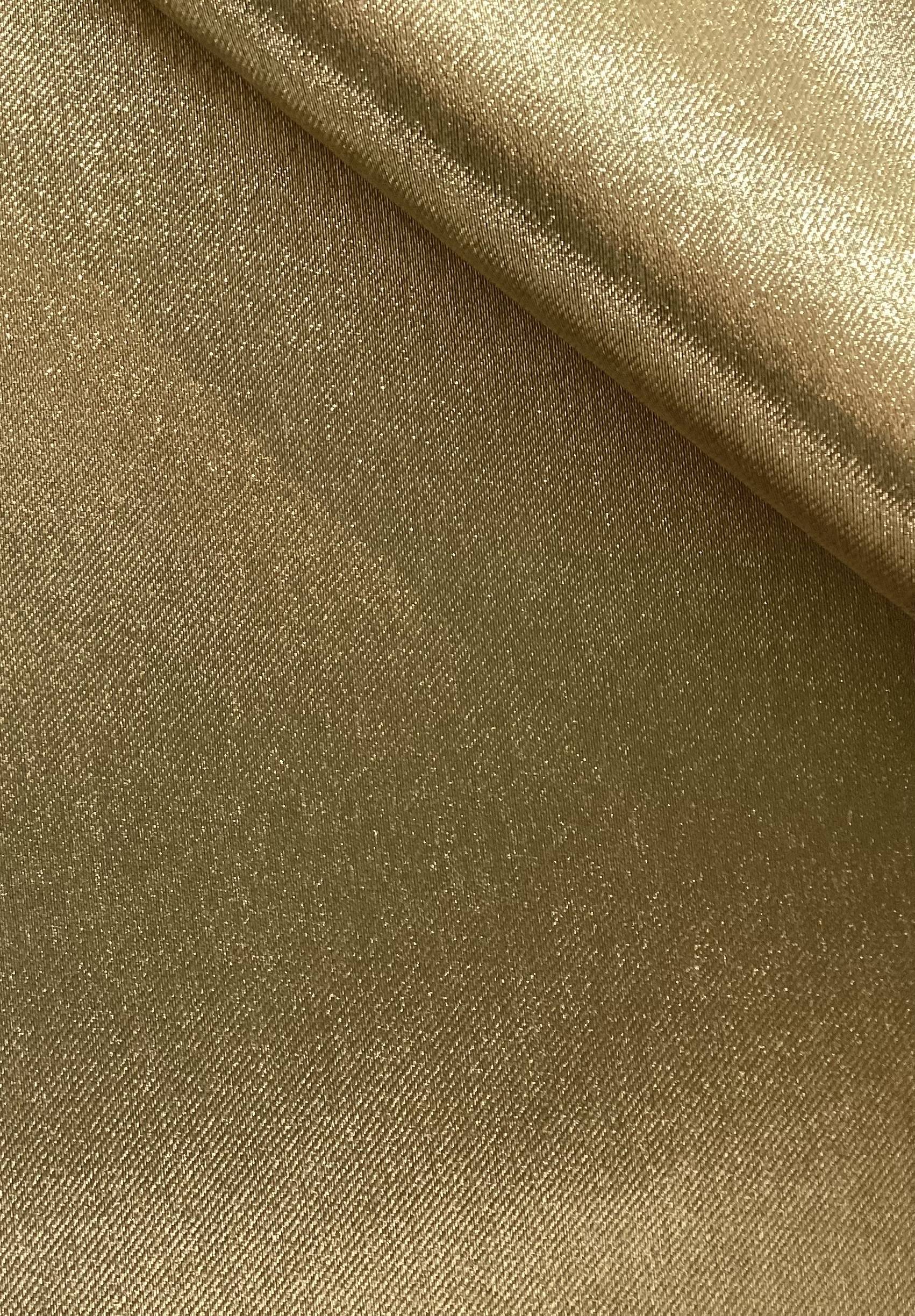 Made in Italy Silk Blend Lame in Gold