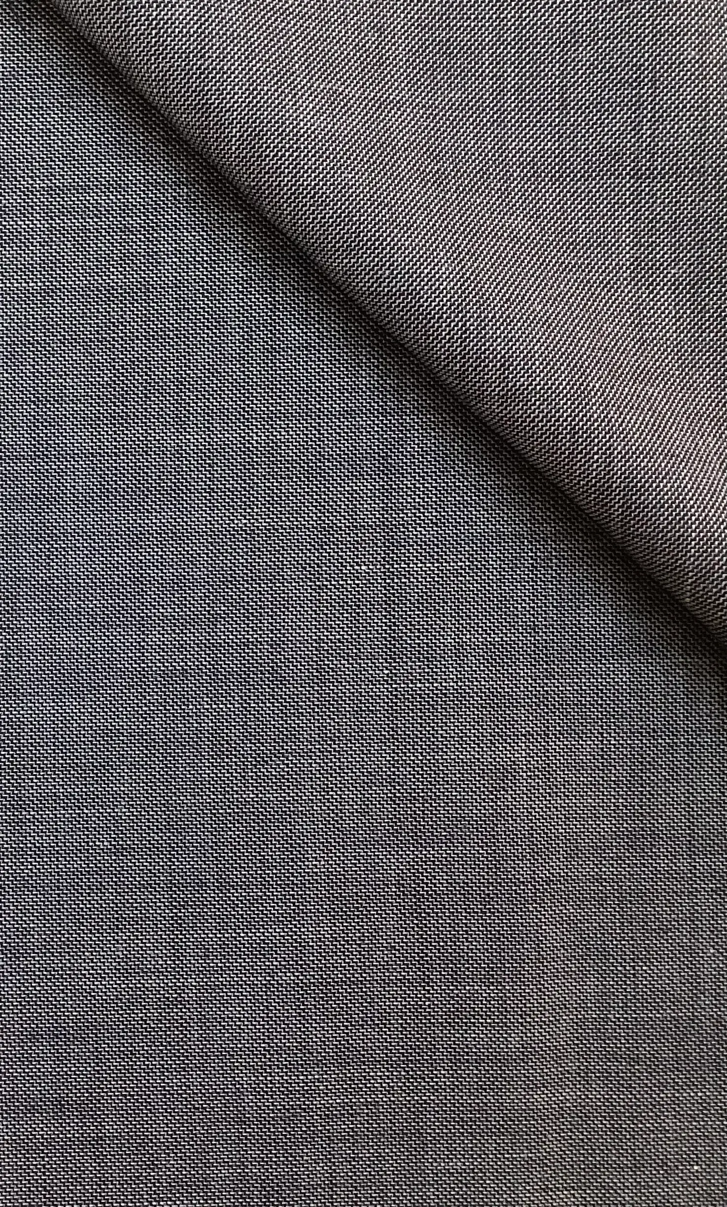 70% Wool 30% Silk Suiting In Washed Denim Blue