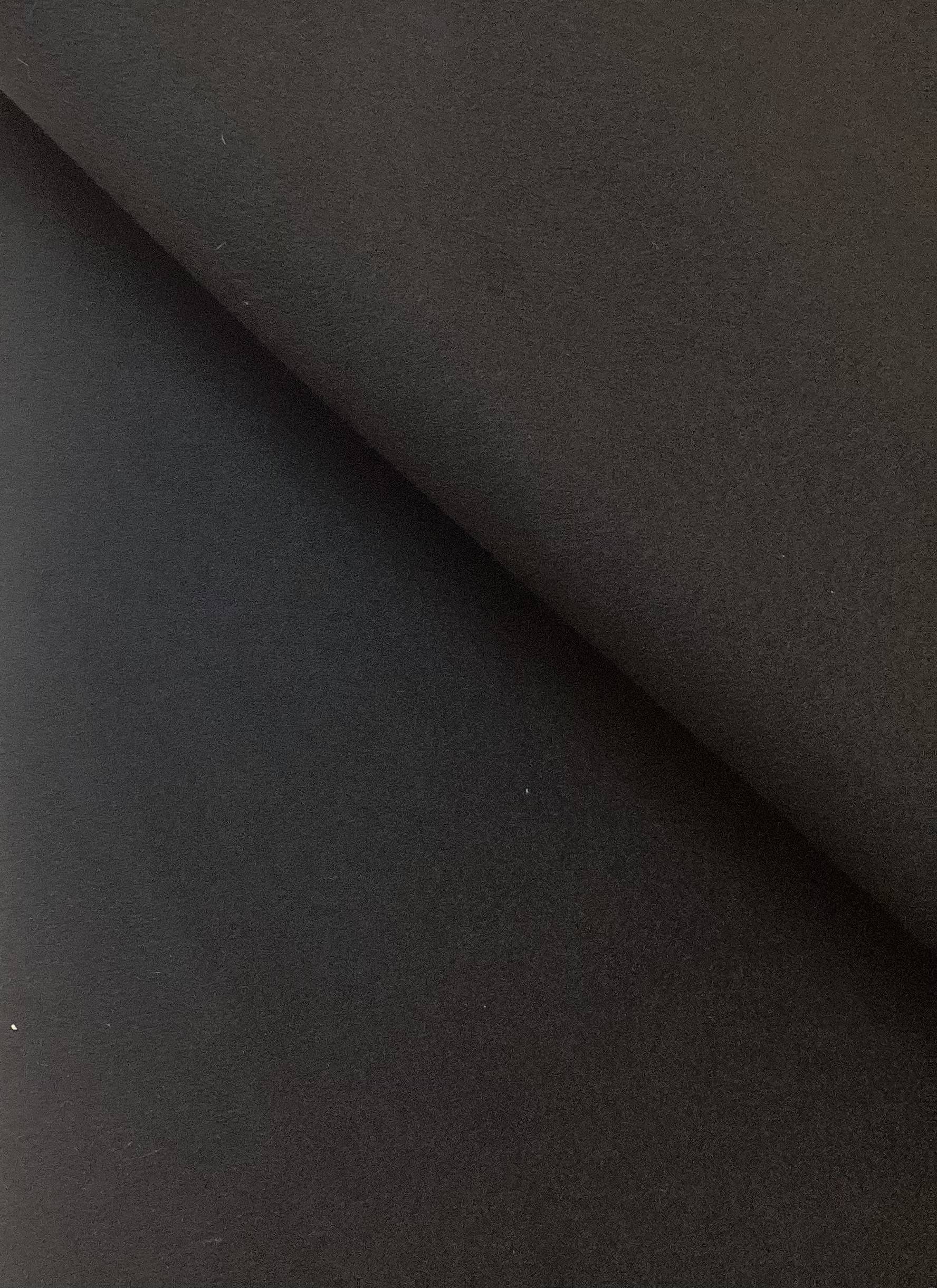 Made in Italy Cashmere/Wool Coating in Jet Black